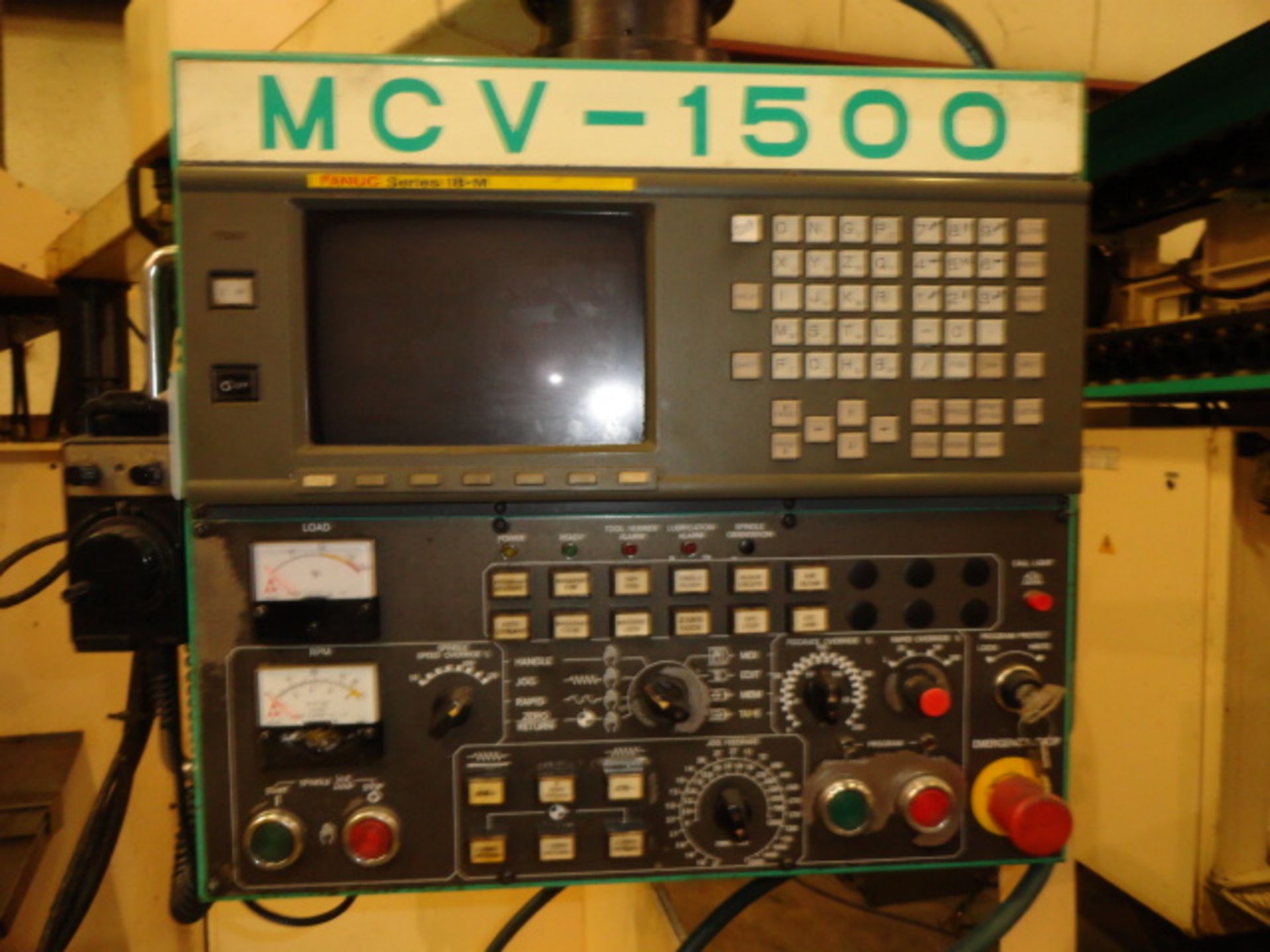 CNC VERTICAL MACHINING CENTER, DAHLIH MDL. MCV-1500, new 2001, Fanuc 18M CNC control, 67” x 26.8” - Image 5 of 6