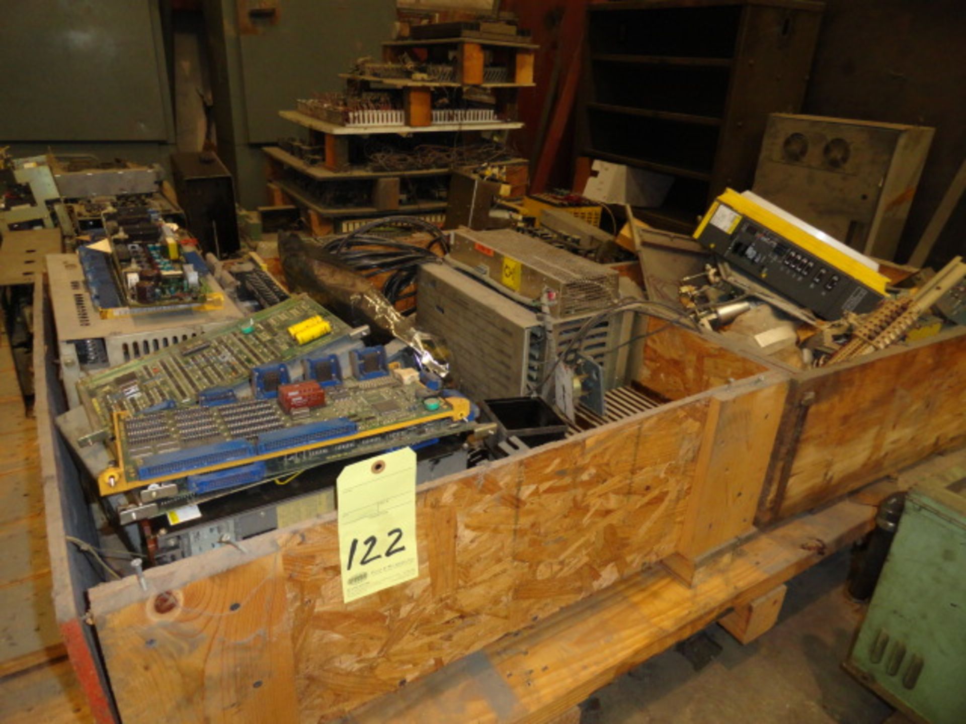 LOT CONSISTING OF: Fanuc drives, circuit boards, misc. contactors, Fanuc A06b-6097-H106 spdl.