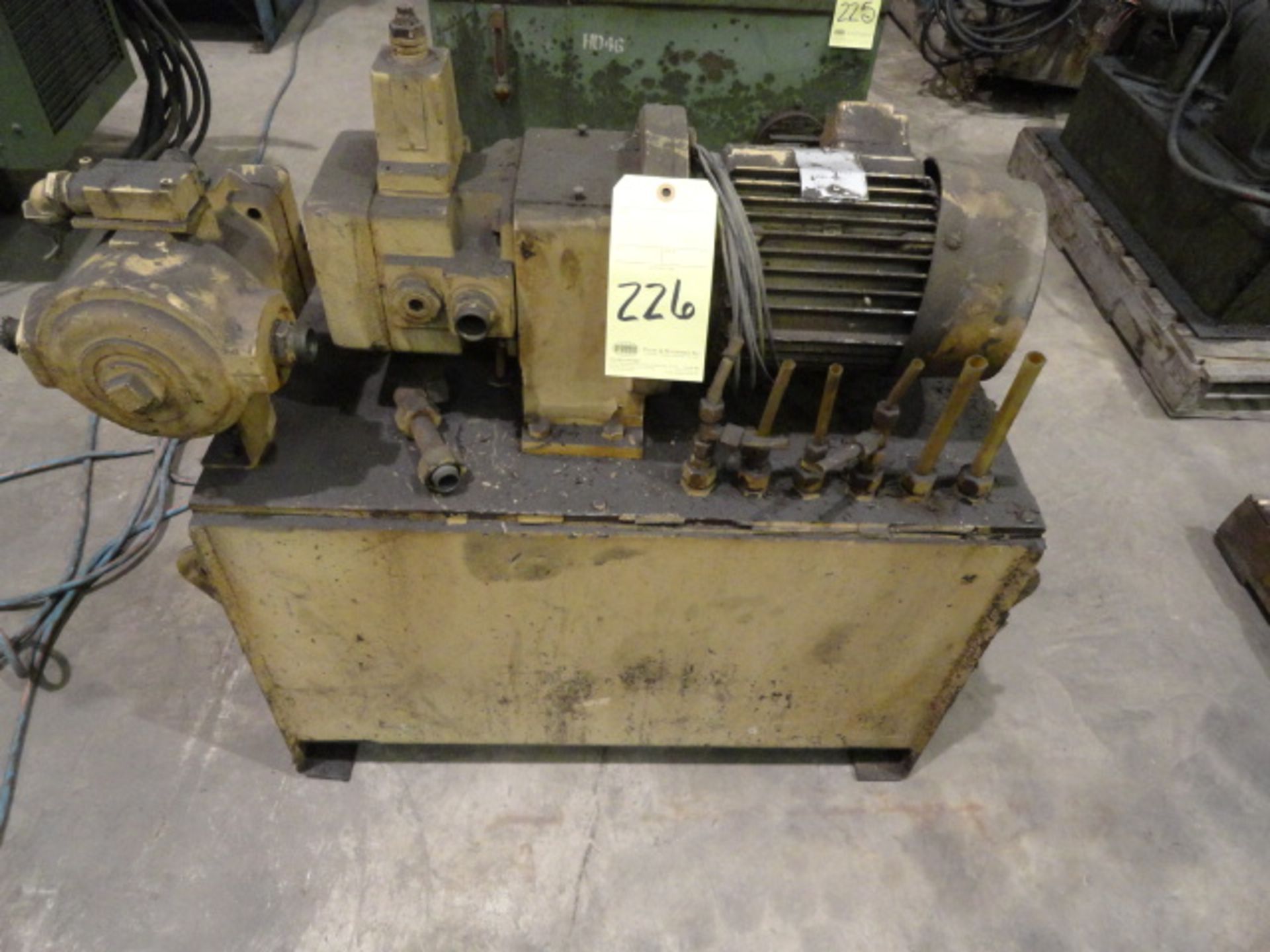 HYDRAULIC POWER SOURCE, 3 HP motor, 440/3/60 VAC, w/tank