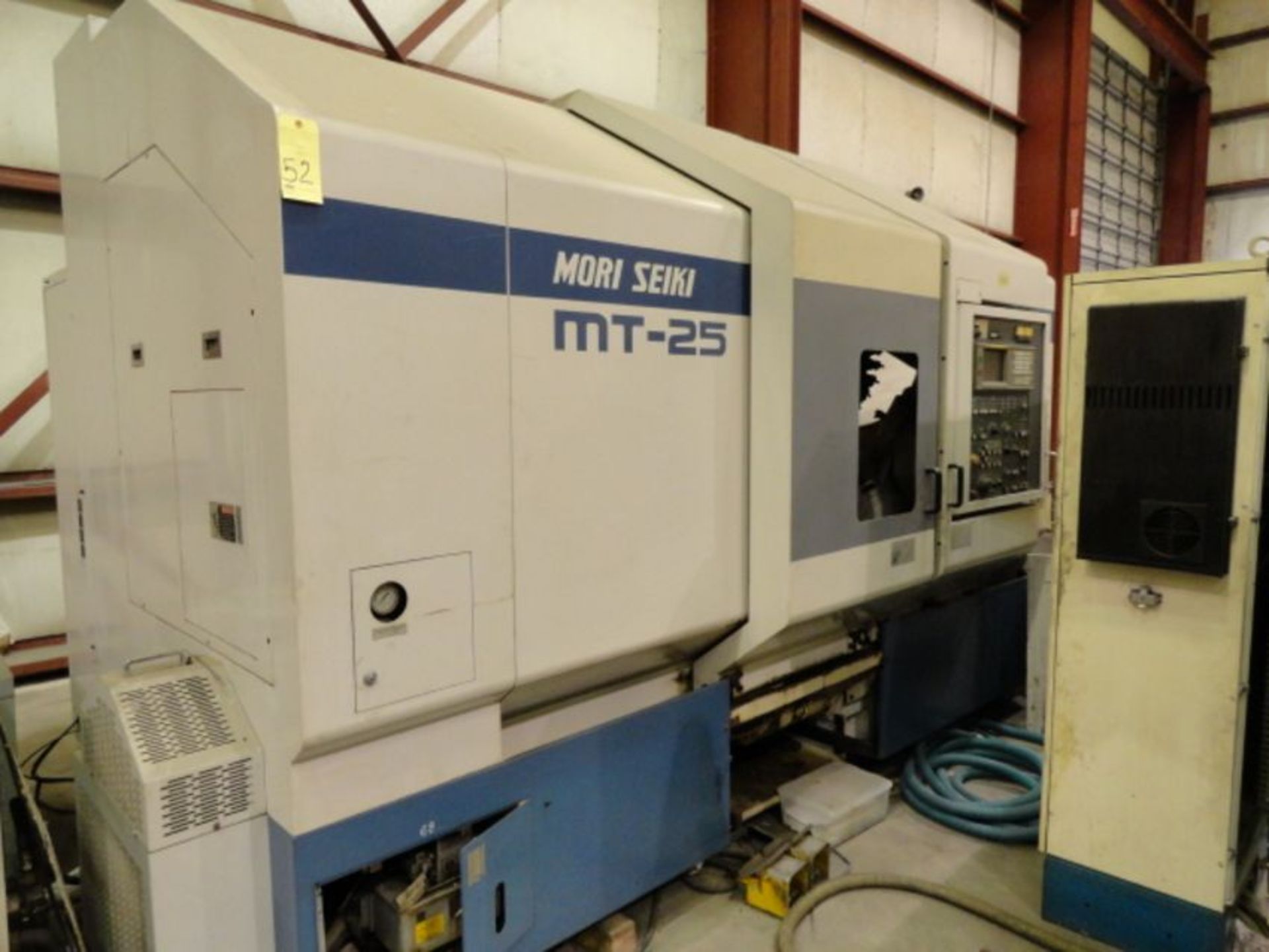 CNC MULTI-AXIS LATHE, MORI SEIKI MDL. MT-25B, new 1996, Fanuc MF-T6 (16T) CNC control, 37.8” sw. - Image 2 of 14