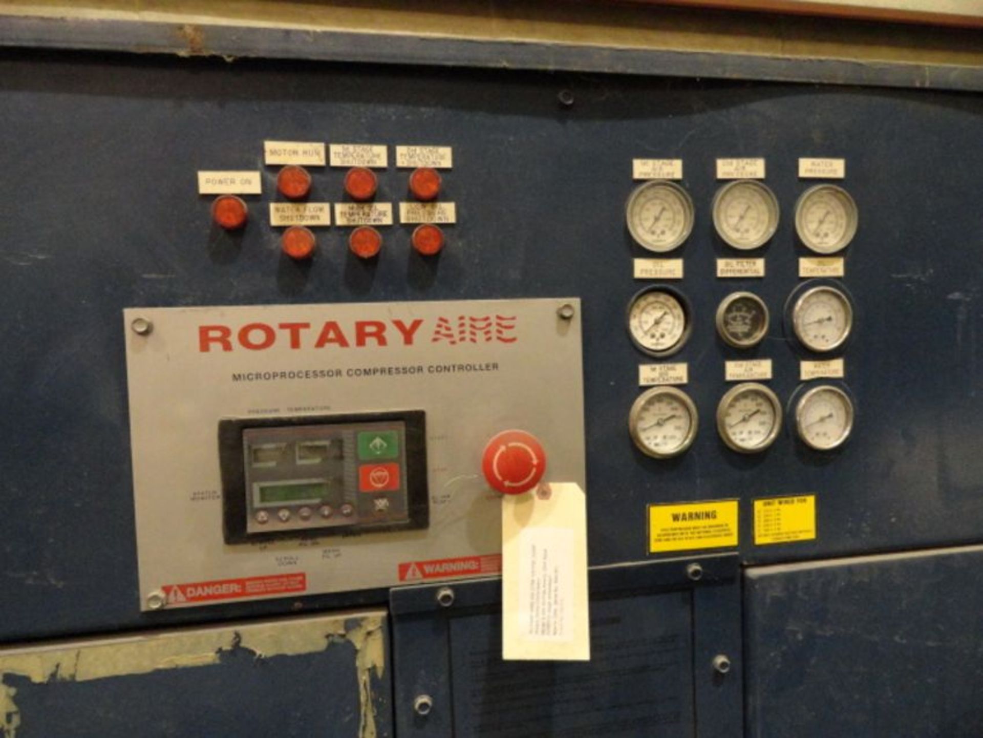 ROTARY SCREW AIR COMPRESSOR, ROTARY AIRE OIL FREE AIR END MDL. 0-350, new 1996, 600 CFM, 125 PSI, - Image 4 of 6