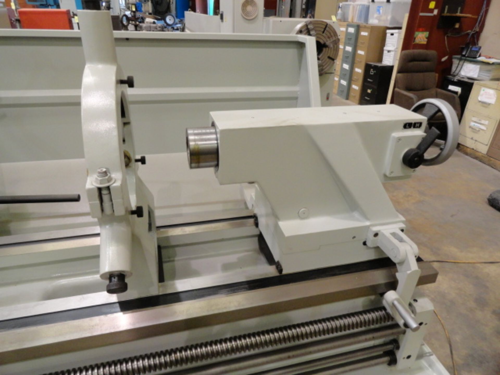 HOLLOW SPINDLE LATHE, ROUGHNECK (CHU SHING) 26" X 80" MDL. HR-VS (NEW), 26-7/8” sw. over bed, 17-3/ - Image 7 of 8