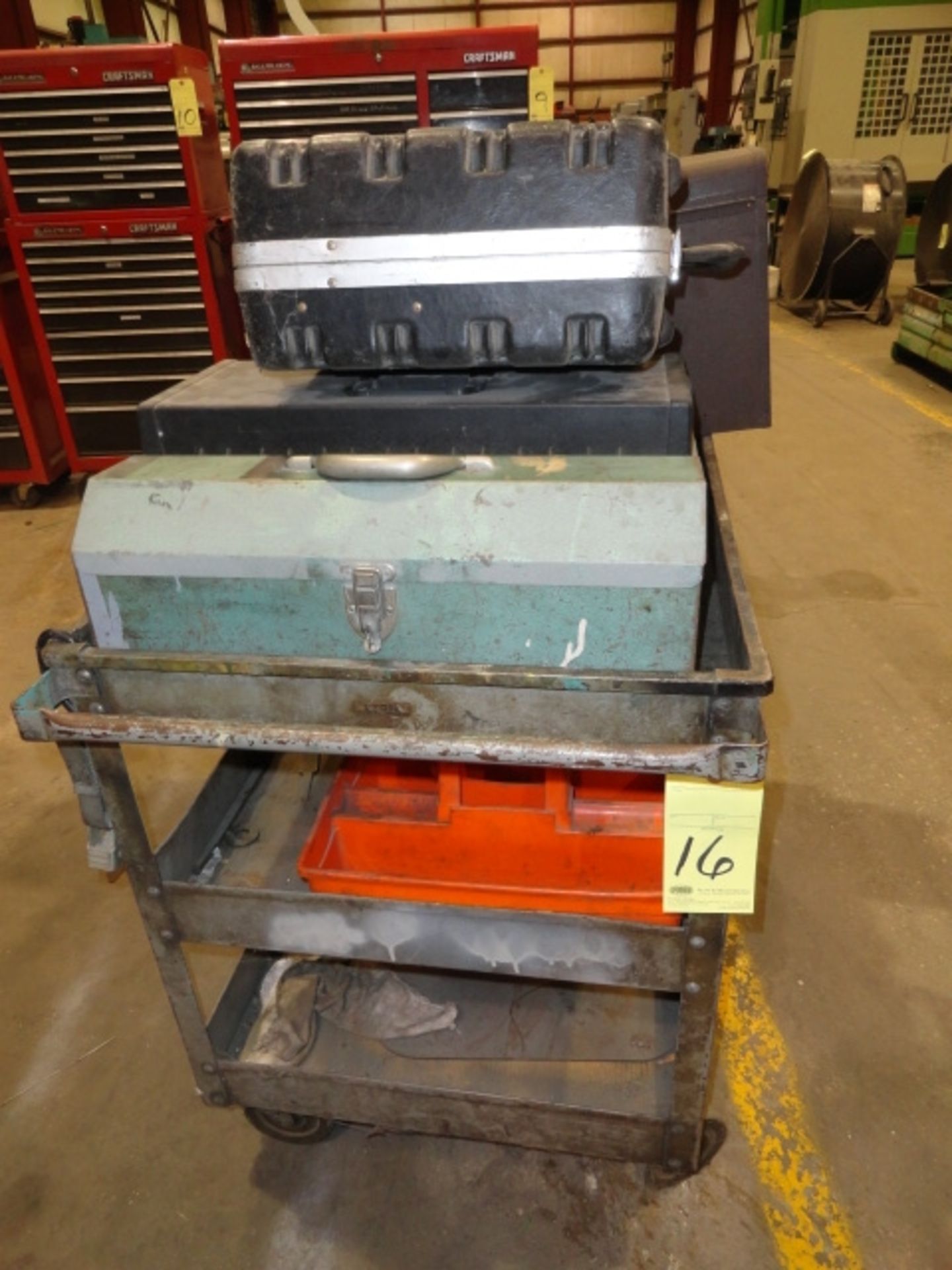 ROLLER CART, w/misc. toolboxes