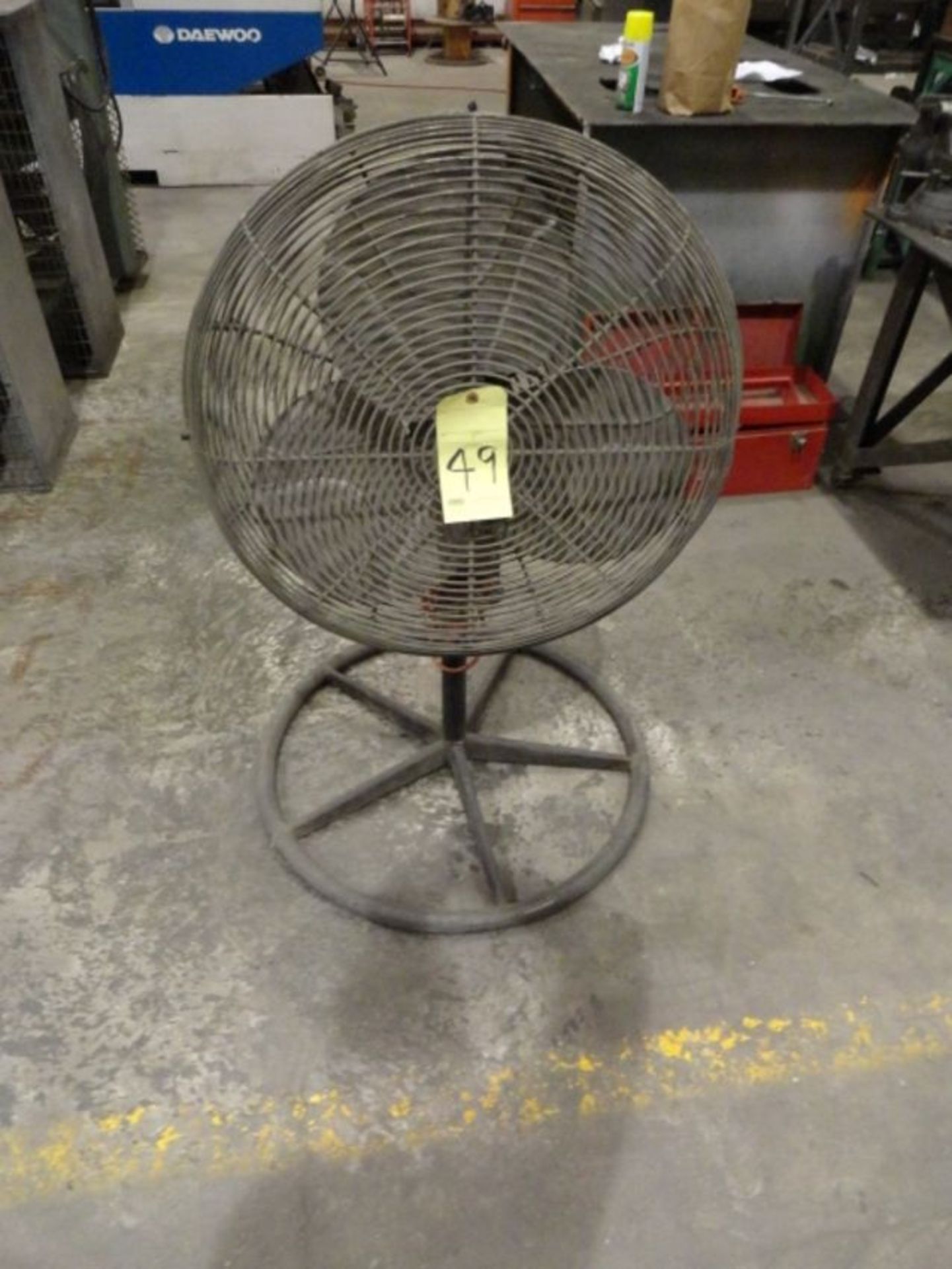 SHOP FAN, DAYTON 24", round - Image 2 of 2