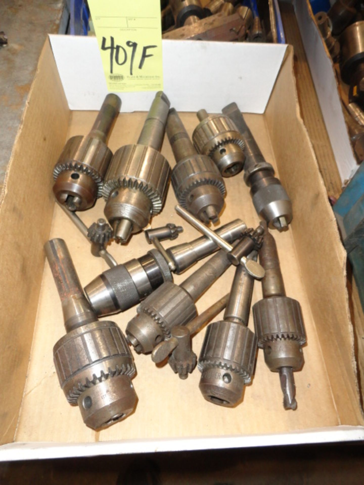 LOT CONSISTING OF: Jacobs chucks, R8 & morse shank, misc.