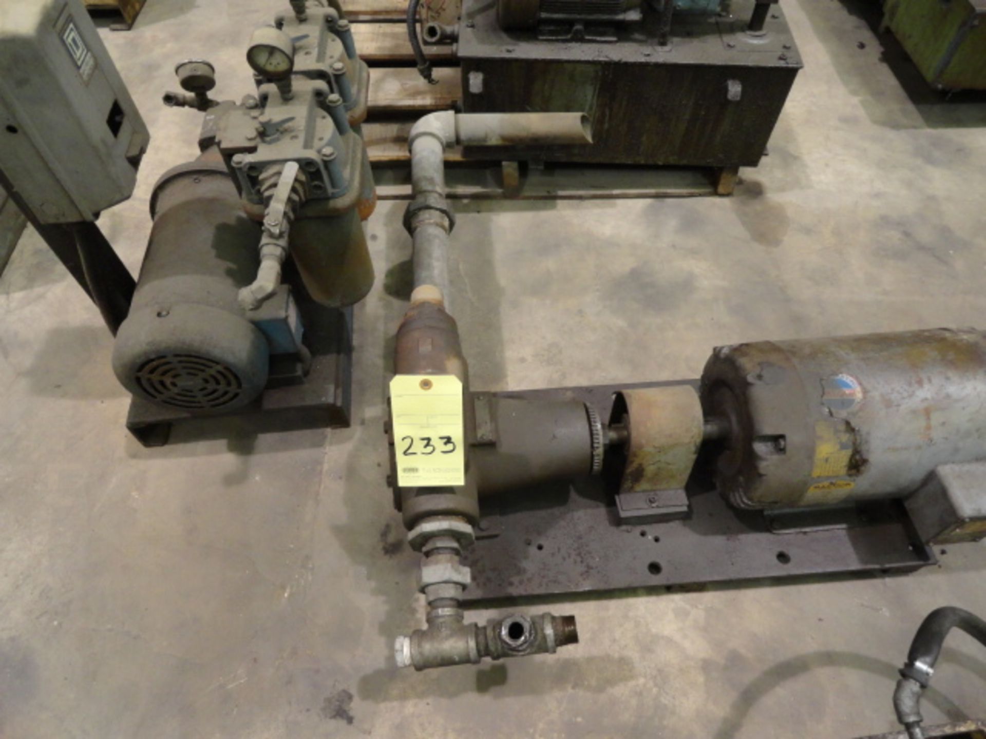 HYDRAULIC PUMP, BALDOR, 5 HP motor, 230/460/3/60 VAC