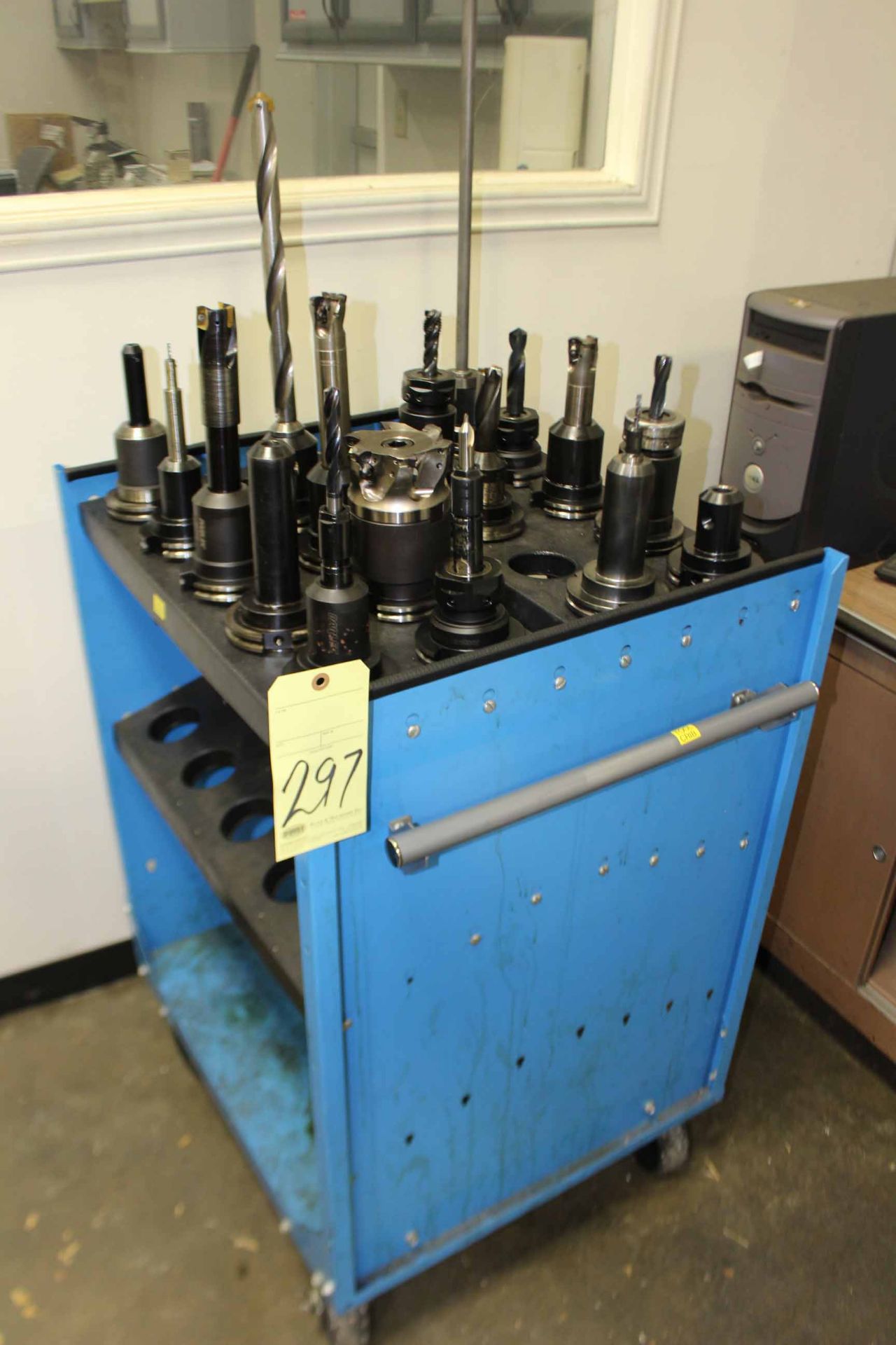 LOT OF CAT-50 TOOLING (on one cart)