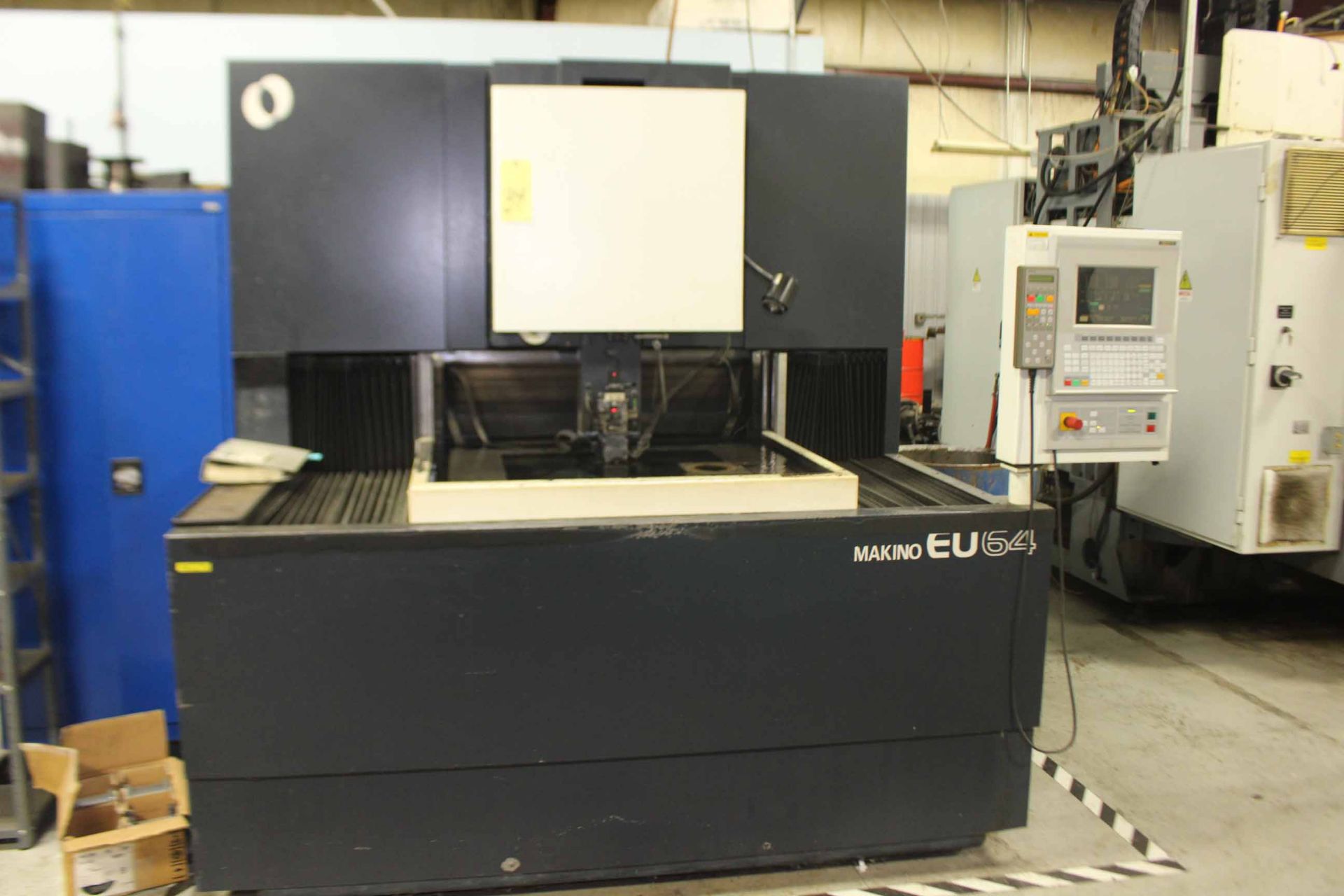 CNC WIRE EDM, MAKINO MDL. EU64 5-AXIS WIRE TYPE, MGW-N CNC control, 32.2” x 23.6” worktable, 37” x