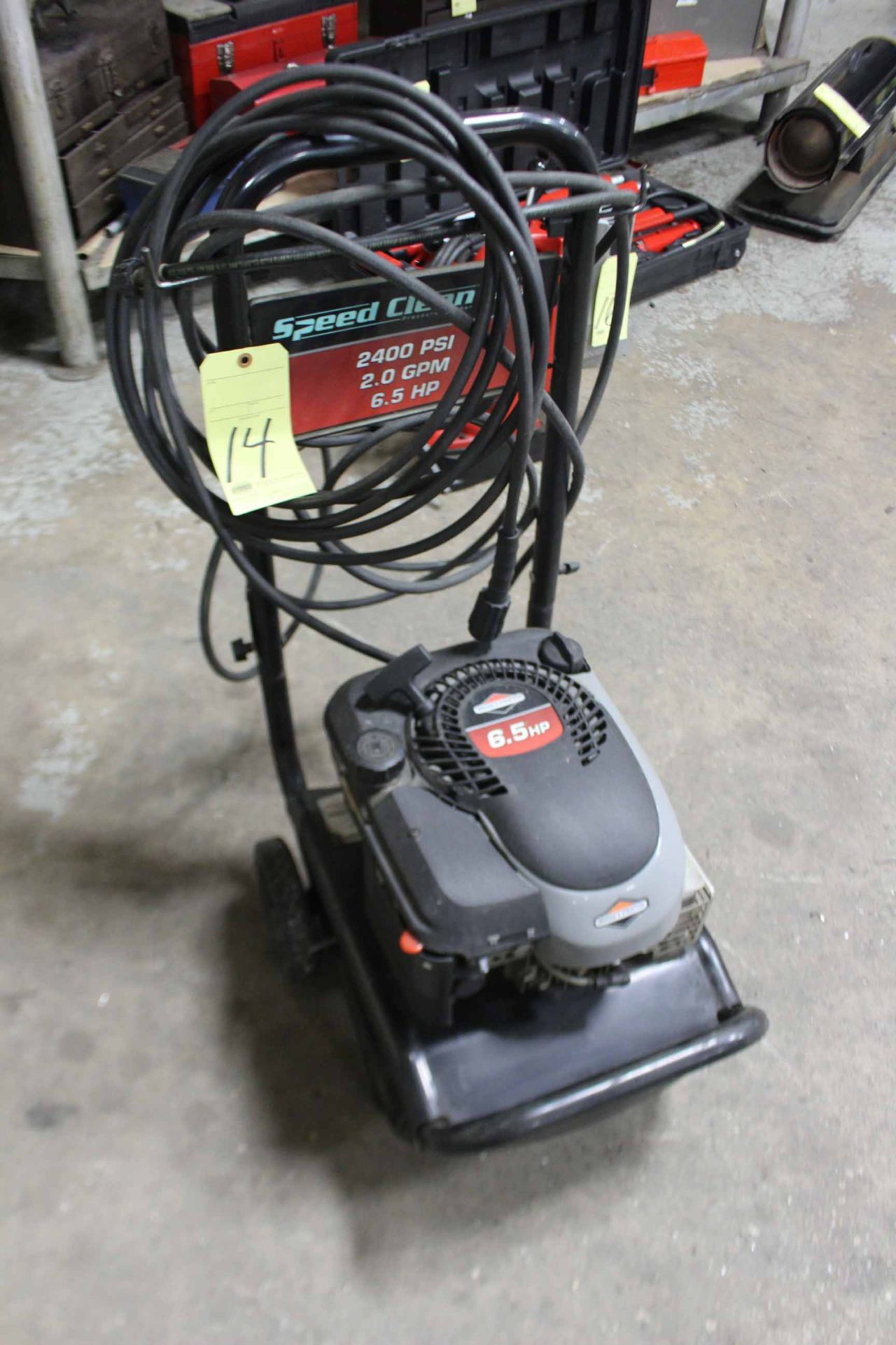 POWER WASHER, SPEED CLEAN, BRIGGS & STRATTON ENGINE, 65 HP motor, 2,400 PSI