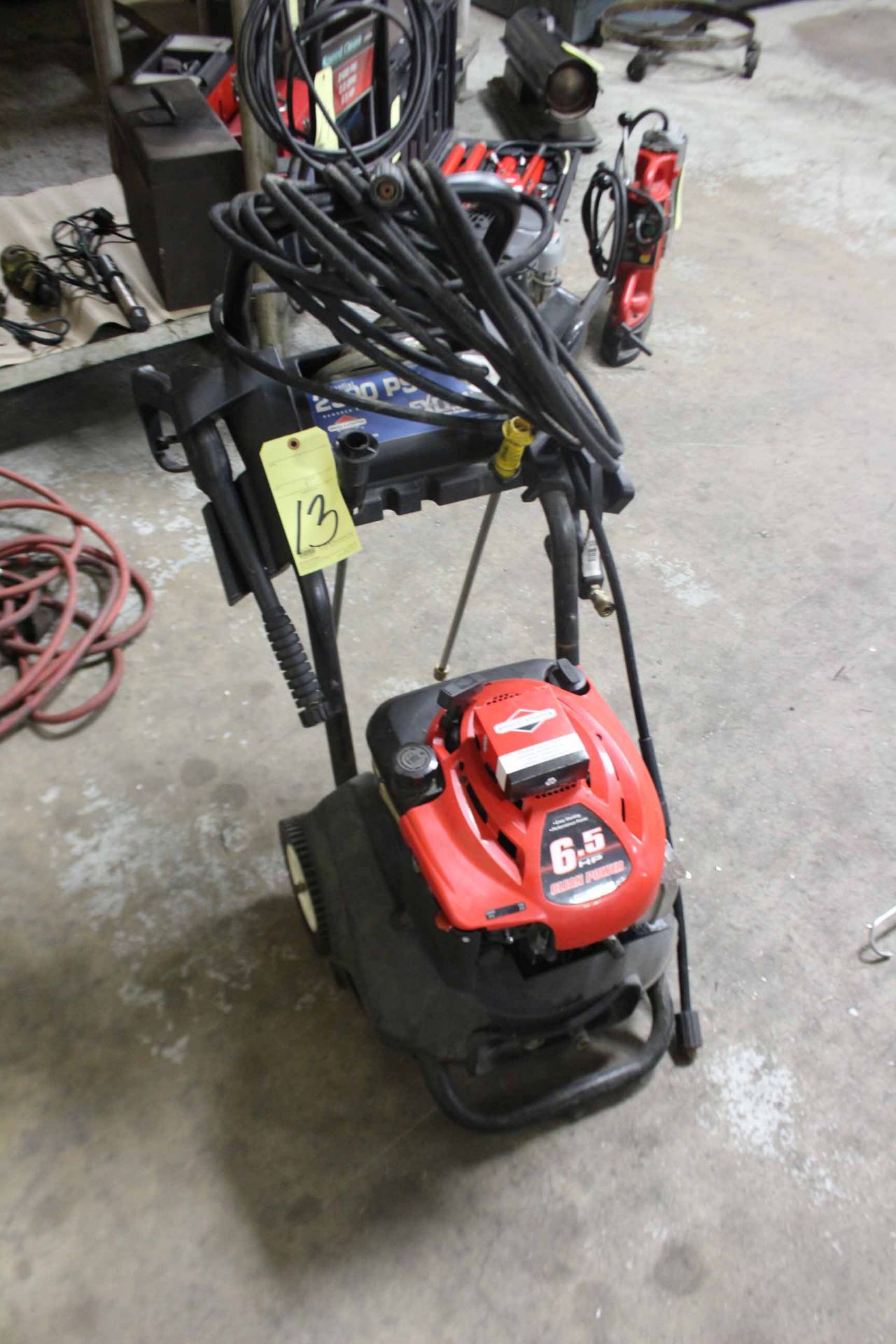 POWER WASHER, EXCELL, BRIGGS & STRATTON ENGINE, 65 HP motor, 2,500 PSI