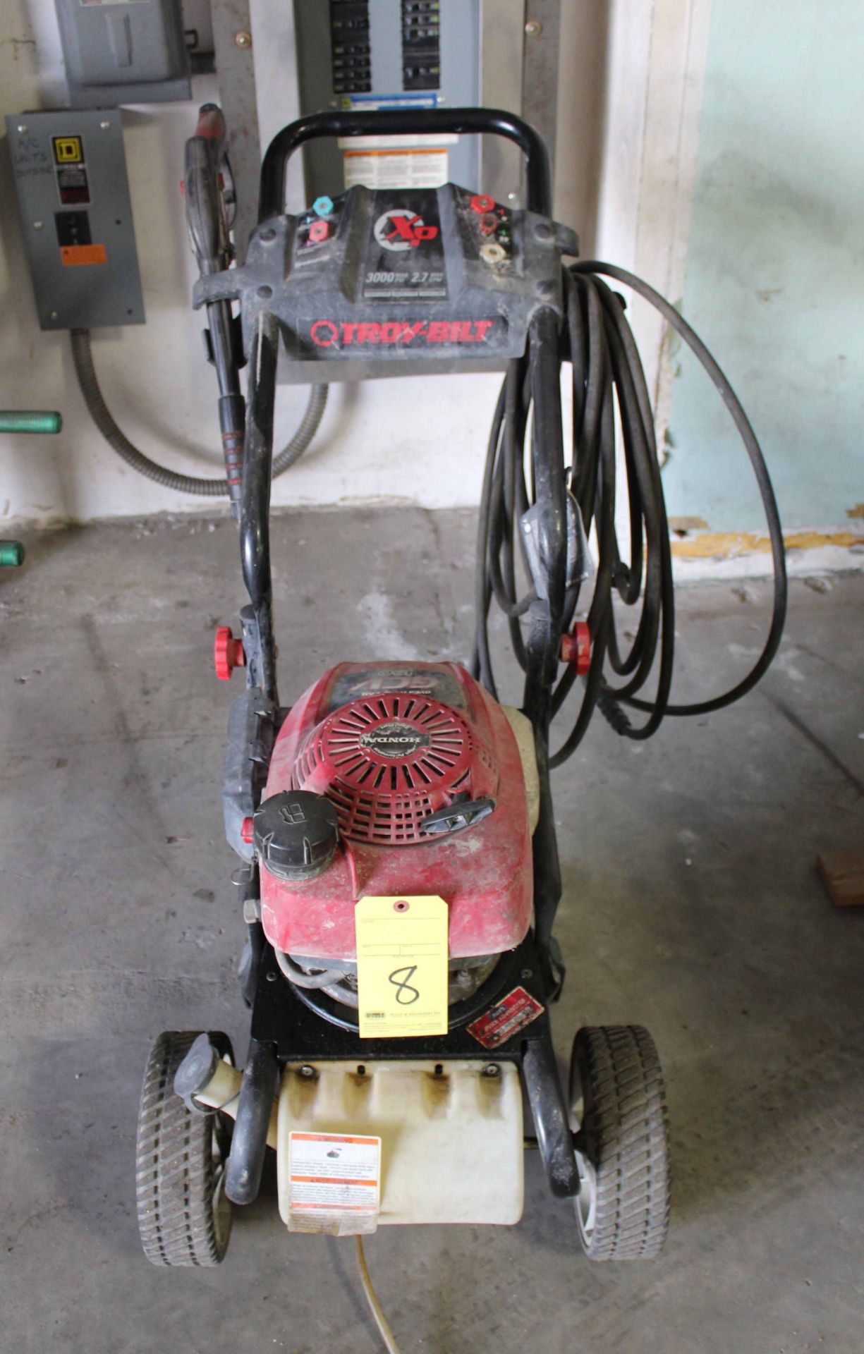 PRESSURE WASHER, TROYBILT, 3,000 PSI, gas pwrd.