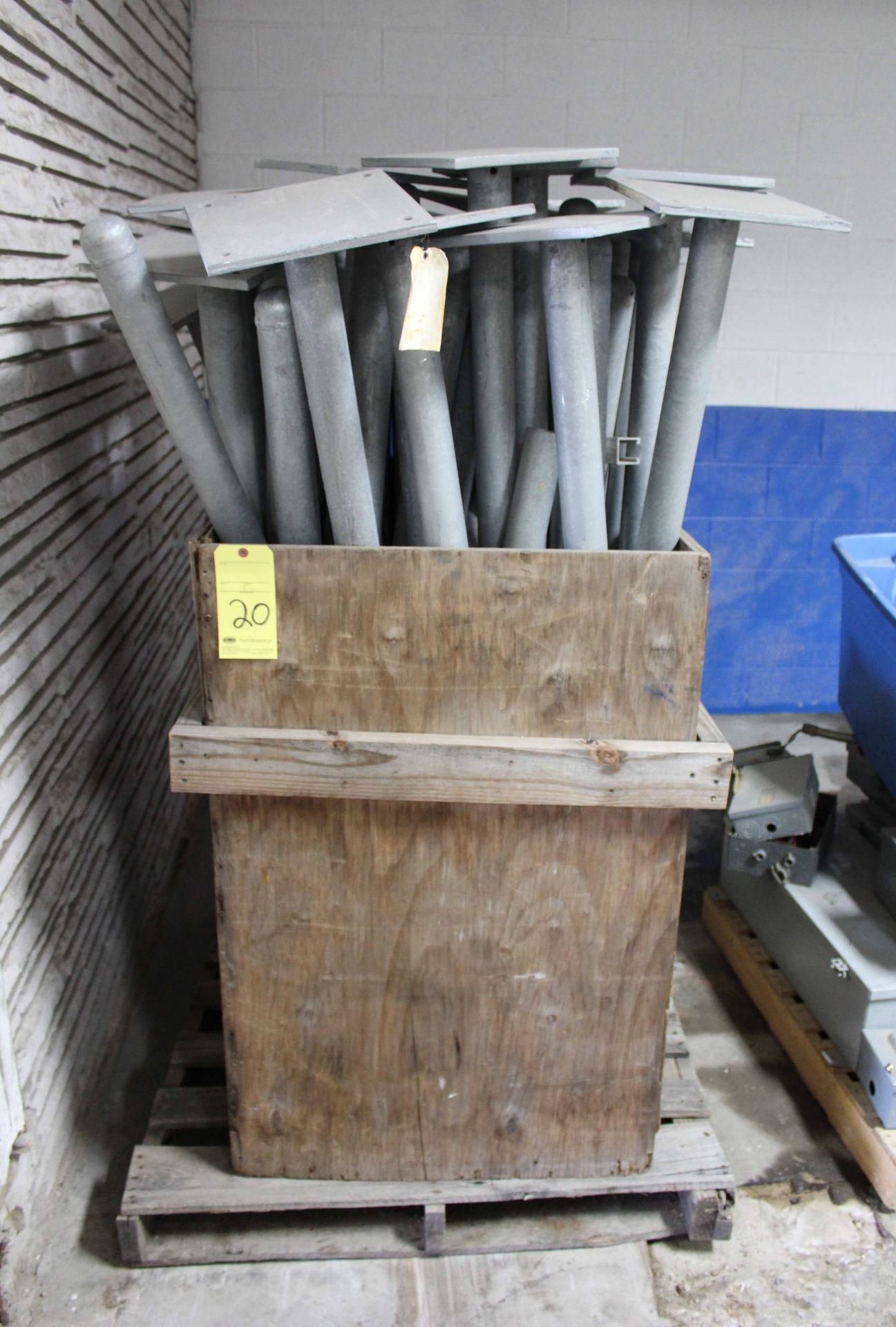 LOT OF GALVANIZED INSTRUMENT STANDS