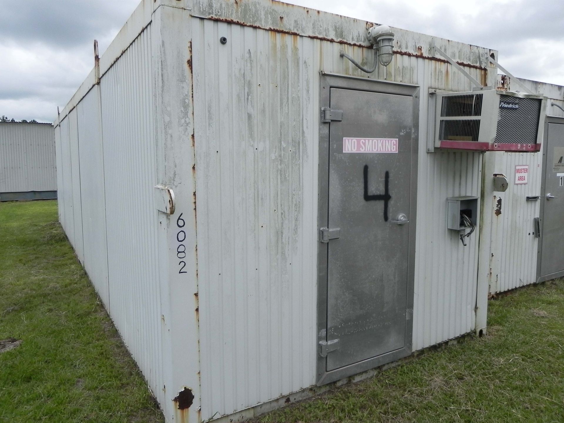 PORTABLE MAN CAMP LIVING QUARTERS, 10' x 32', 12-man sleeper unit, unit #6082. (Located offsite at