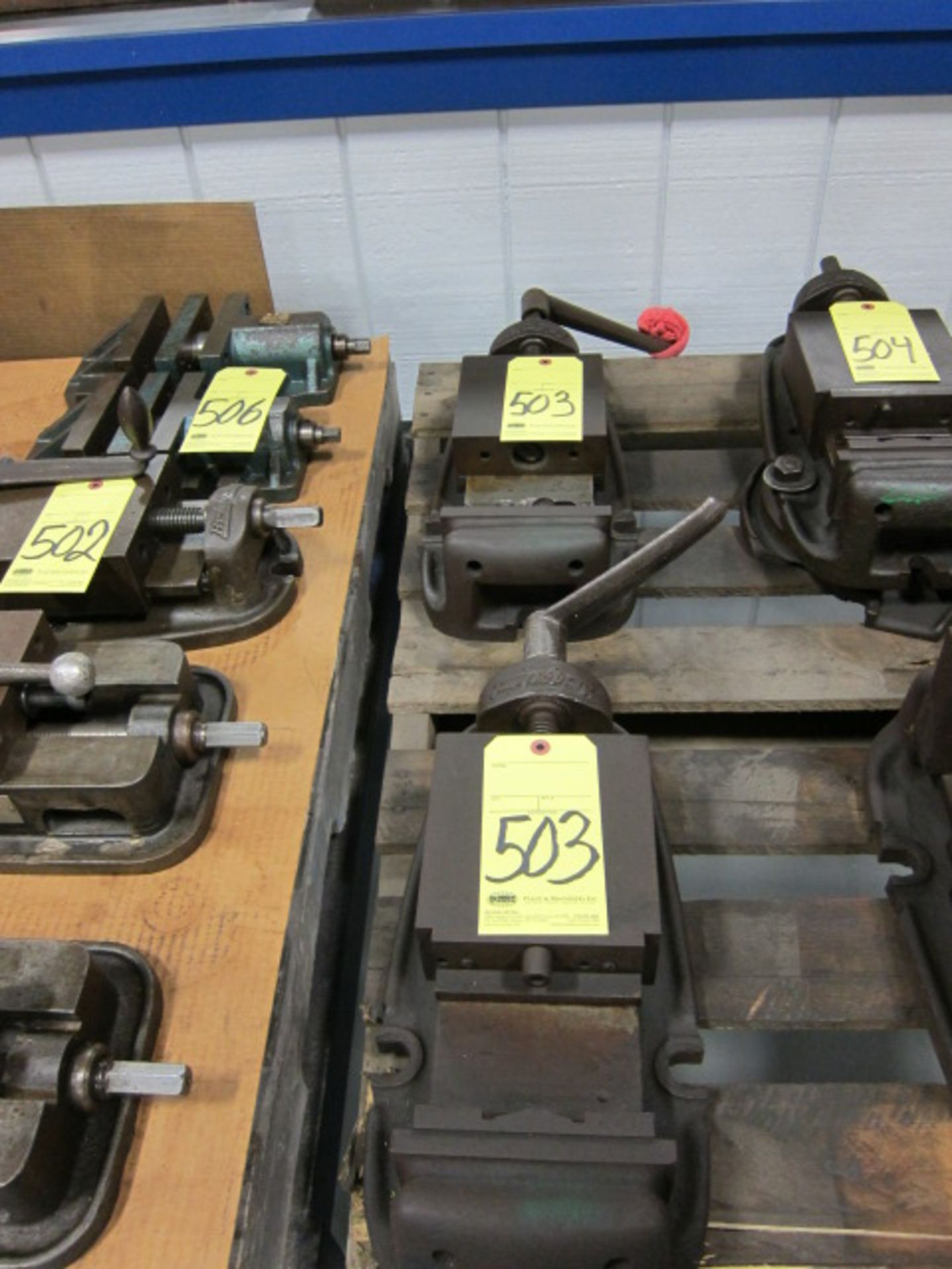 LOT OF MACHINE VISES (2), BRIDGEPORT 6"