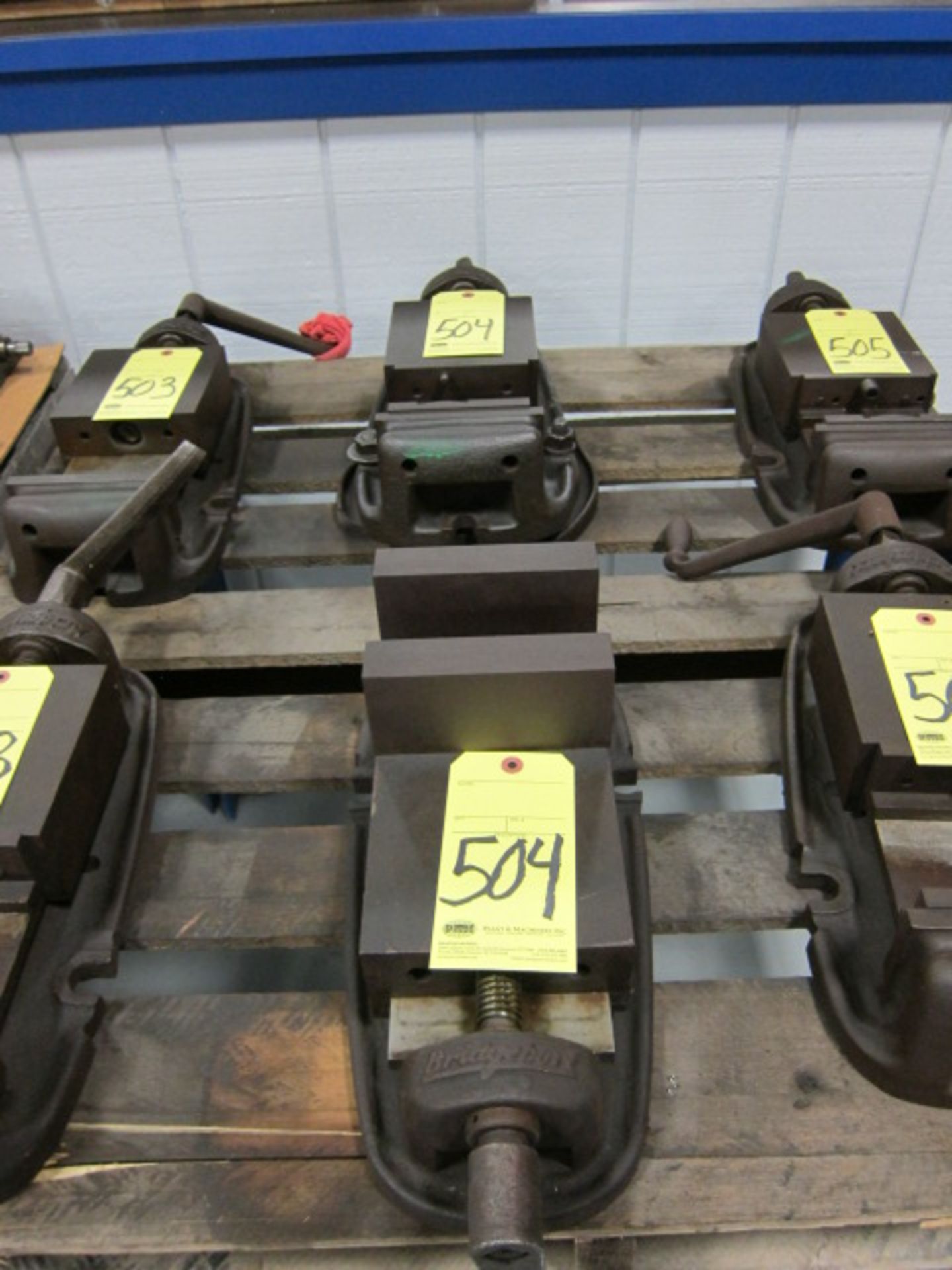 LOT OF MACHINE VISES (2), BRIDGEPORT 6"