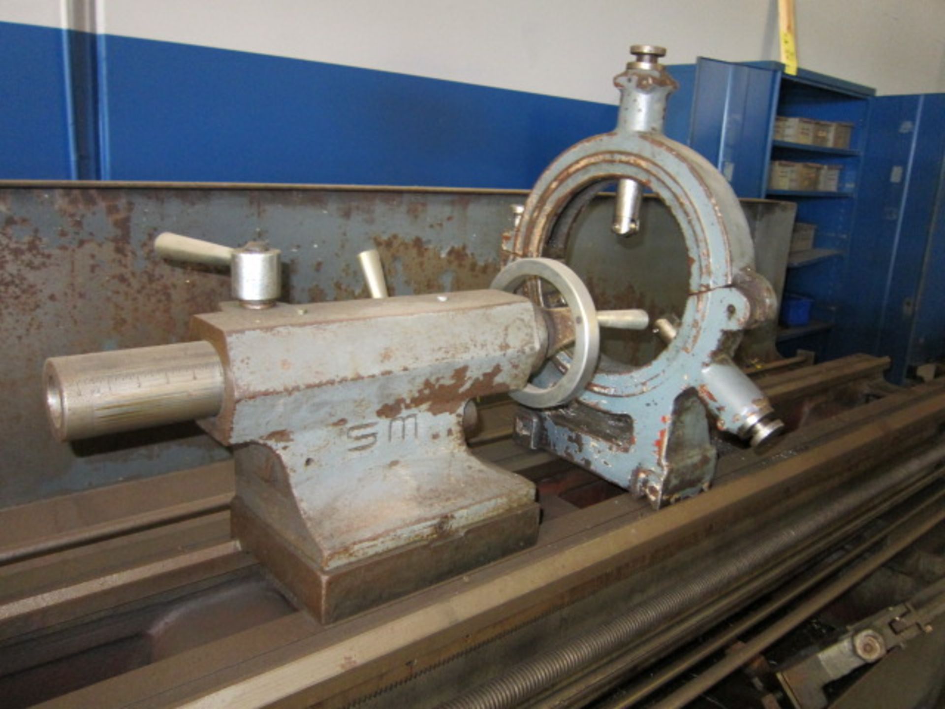 ENGINE LATHE, STANDARD MODERN 20” X 120”, spds: 27-1600 RPM, 3.15” spdl. hole, taper attach., 2-axis - Image 5 of 8