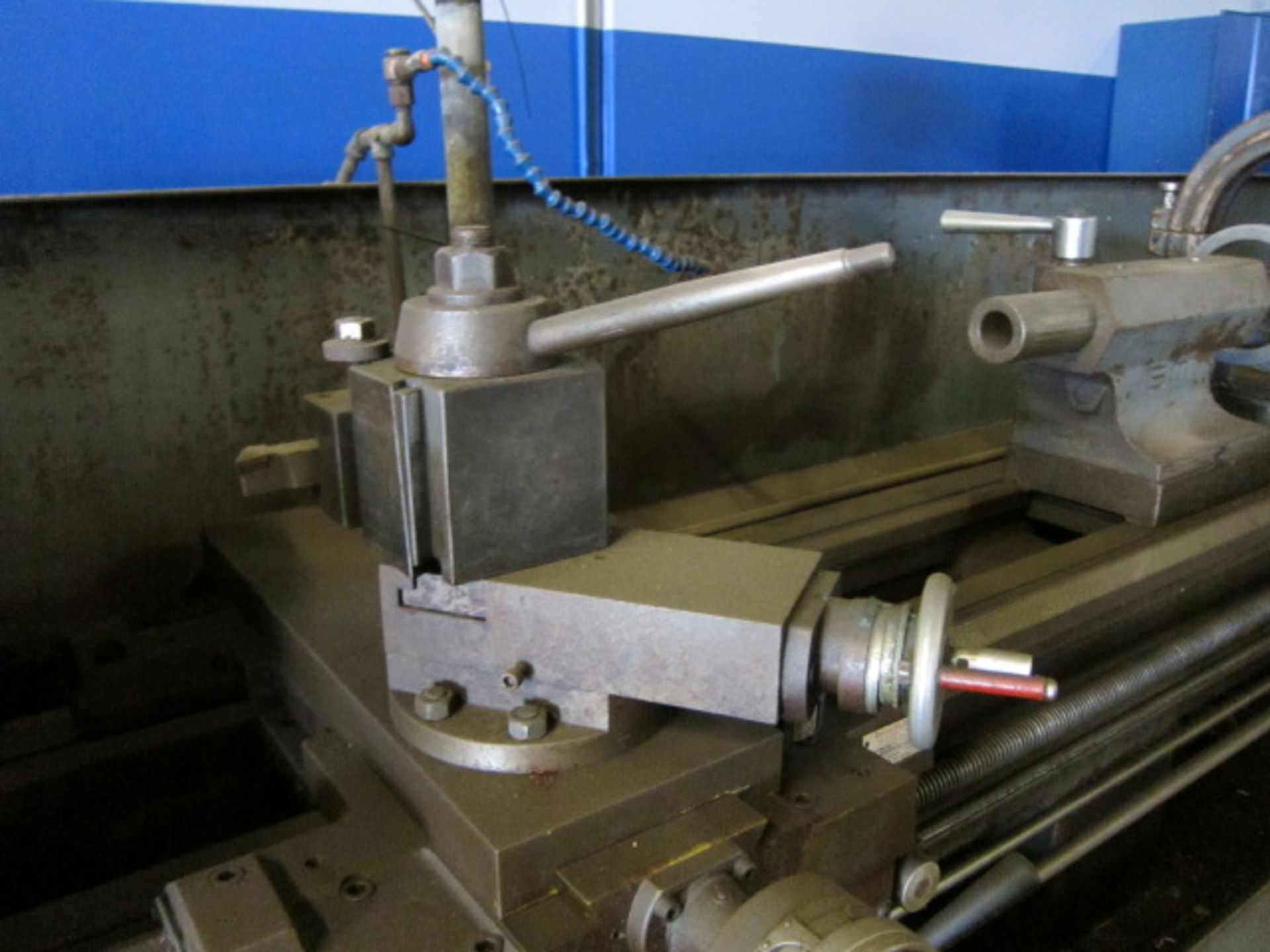 ENGINE LATHE, STANDARD MODERN 20” X 120”, spds: 27-1600 RPM, 3.15” spdl. hole, taper attach., 2-axis - Image 4 of 8