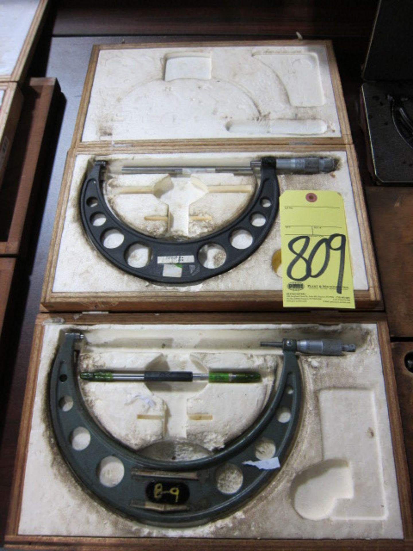 LOT OF O.D. MICROMETERS (2), assorted