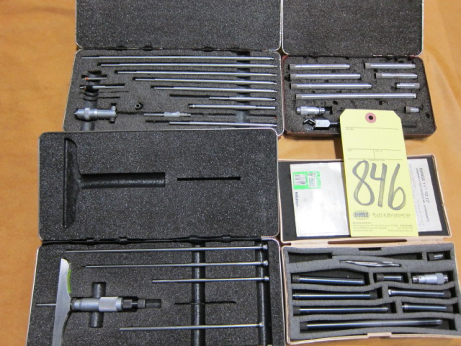 LOT OF MICROMETERS: I.D. micrometers (3) & depth micrometer (1)