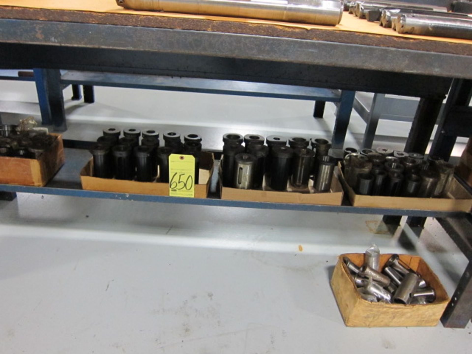 LOT OF BORING BAR SLEEVES, assorted (under one bench)