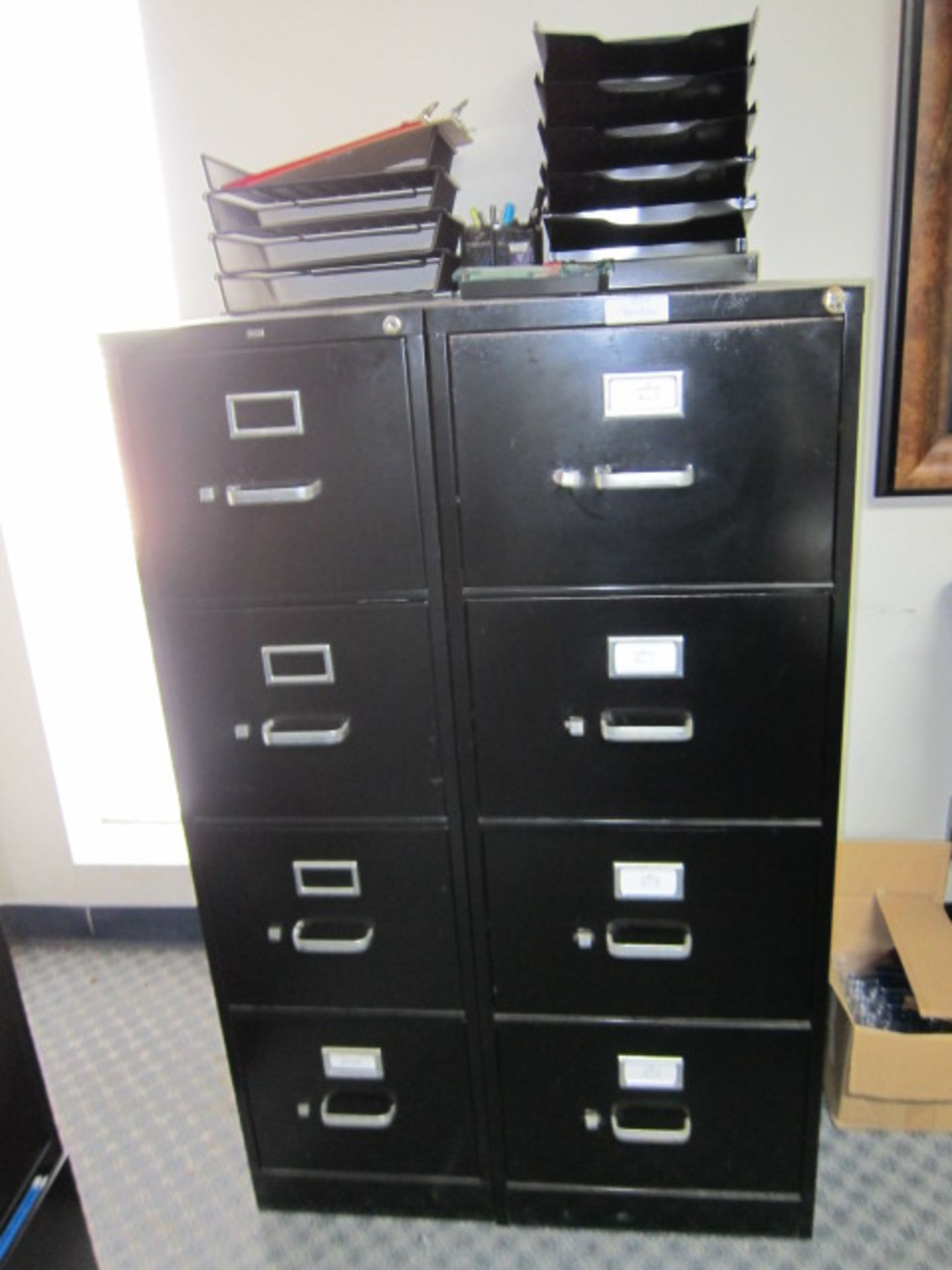 LOT CONSISTING OF: tables (2), file cabinets (7), end tables (2), chairs (5) - Image 3 of 6
