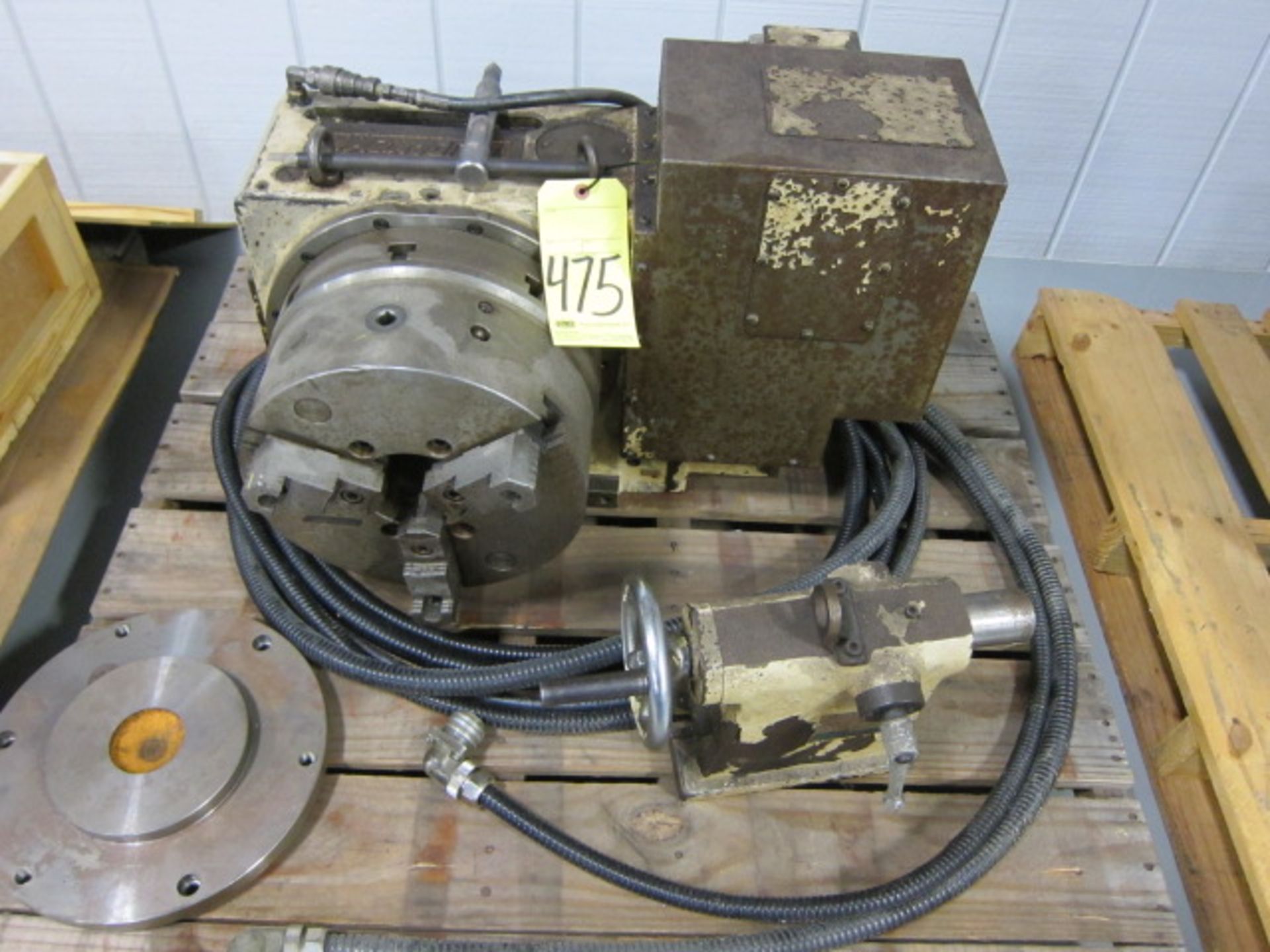 4TH AXIS ROTARY TABLE, TSUDAKOMA 12” MDL. RE300, 3-jaw chuck, tailstock