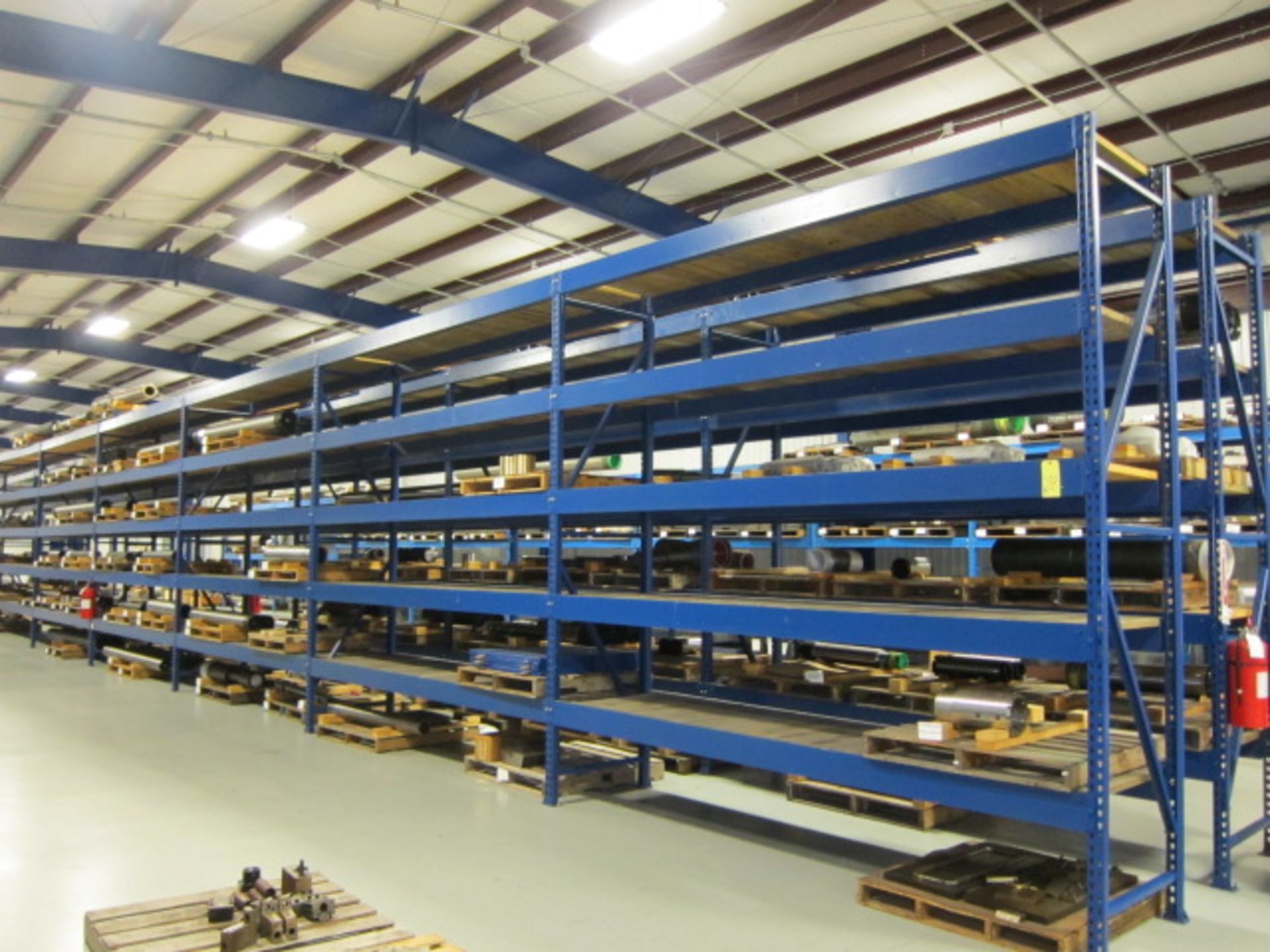 LOT OF PALLET RACK SECTIONS (8), 12' ht. x 12'W. x 3' dp. (contents not included)