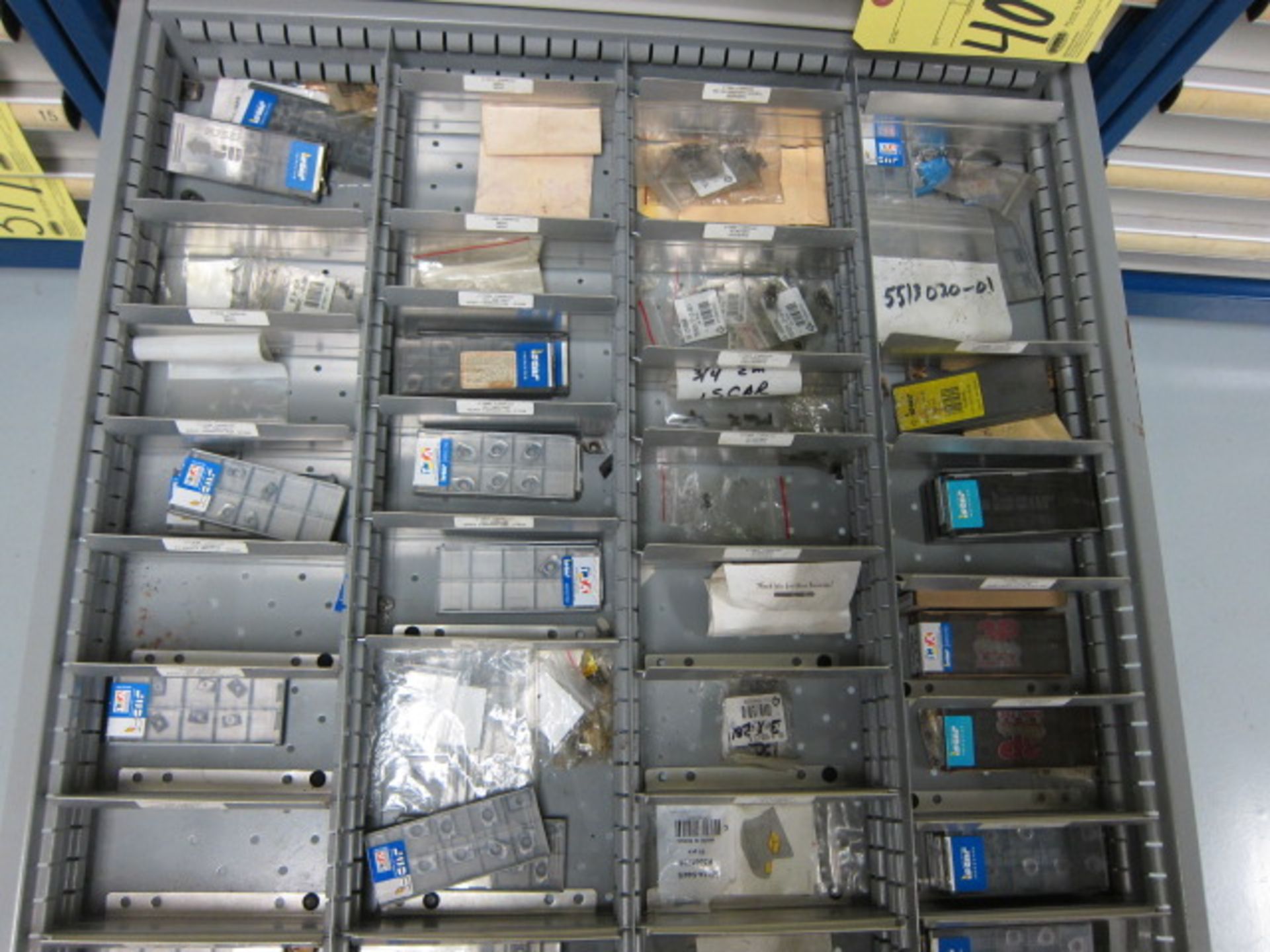 LOT CONSISTING OF: carbide inserts & repair parts (in one drawer)