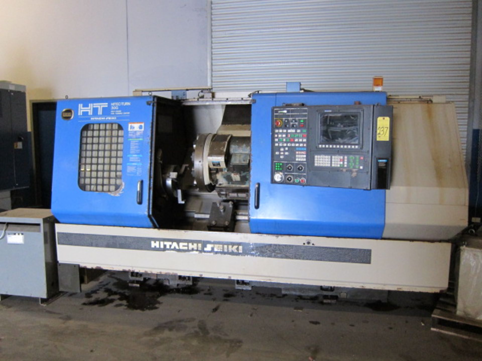 CNC LATHE, HITACHI SEIKI MDL. HITEC-TURN 30G, Seicos L multi CNC control, 12” dia. chuck, KV style