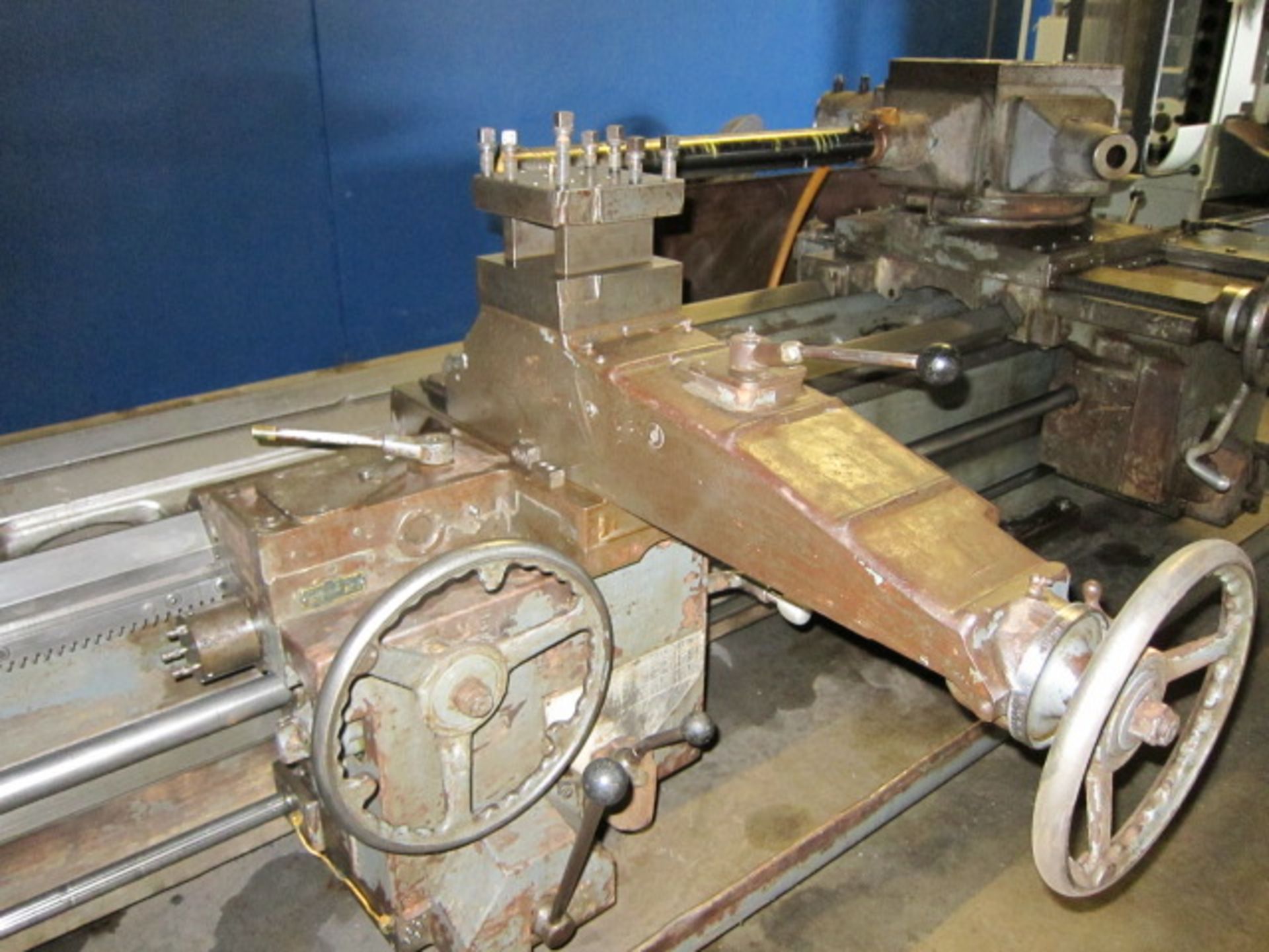 SADDLE TYPE TURRET LATHE, WARNER & SWASEY #4A EXTENDED BED MDL. M-3550, 28-1/4” sw. over bedways, - Image 3 of 14