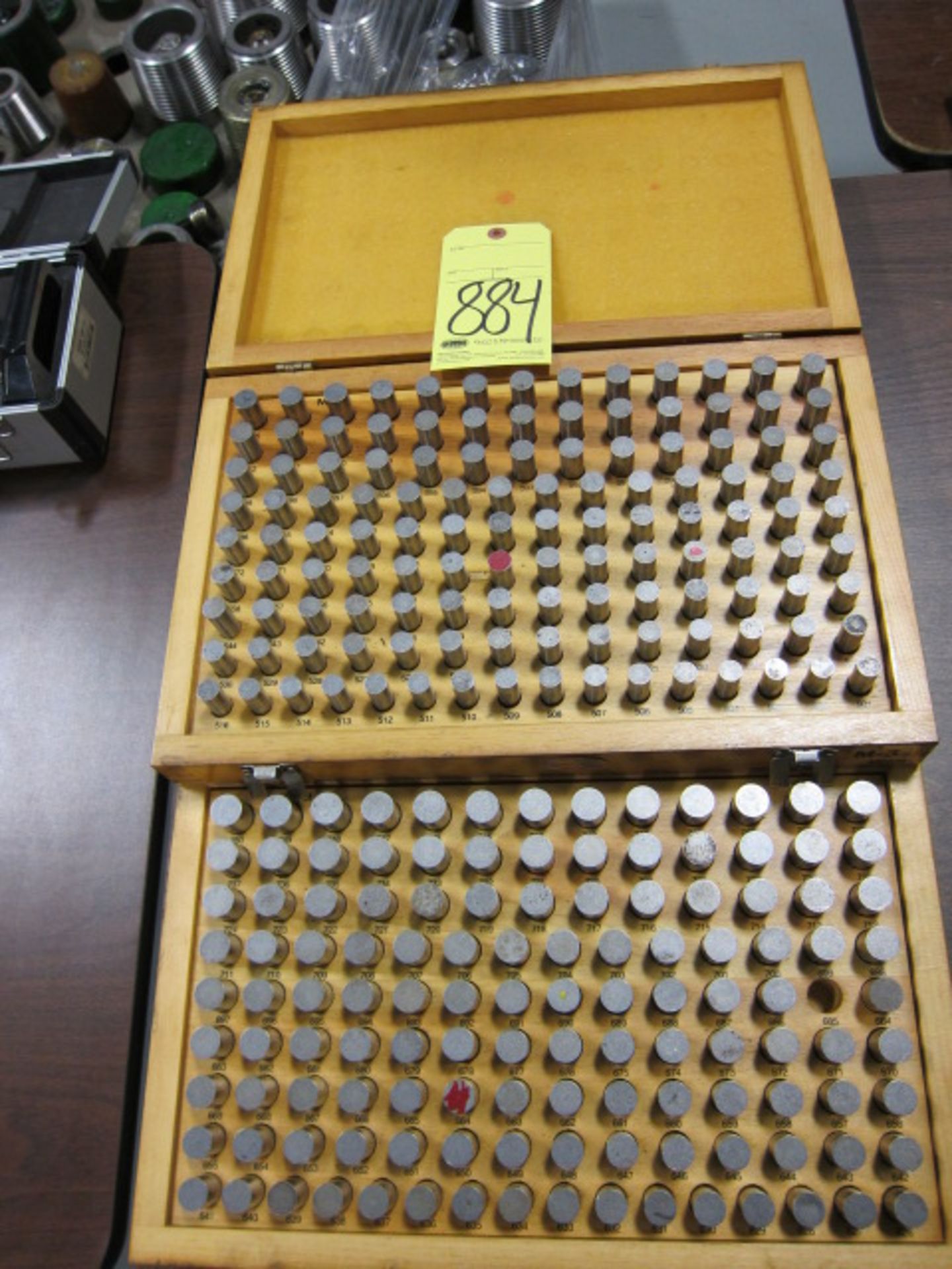 LOT OF PIN GAUGE SETS (2), 501 to 750