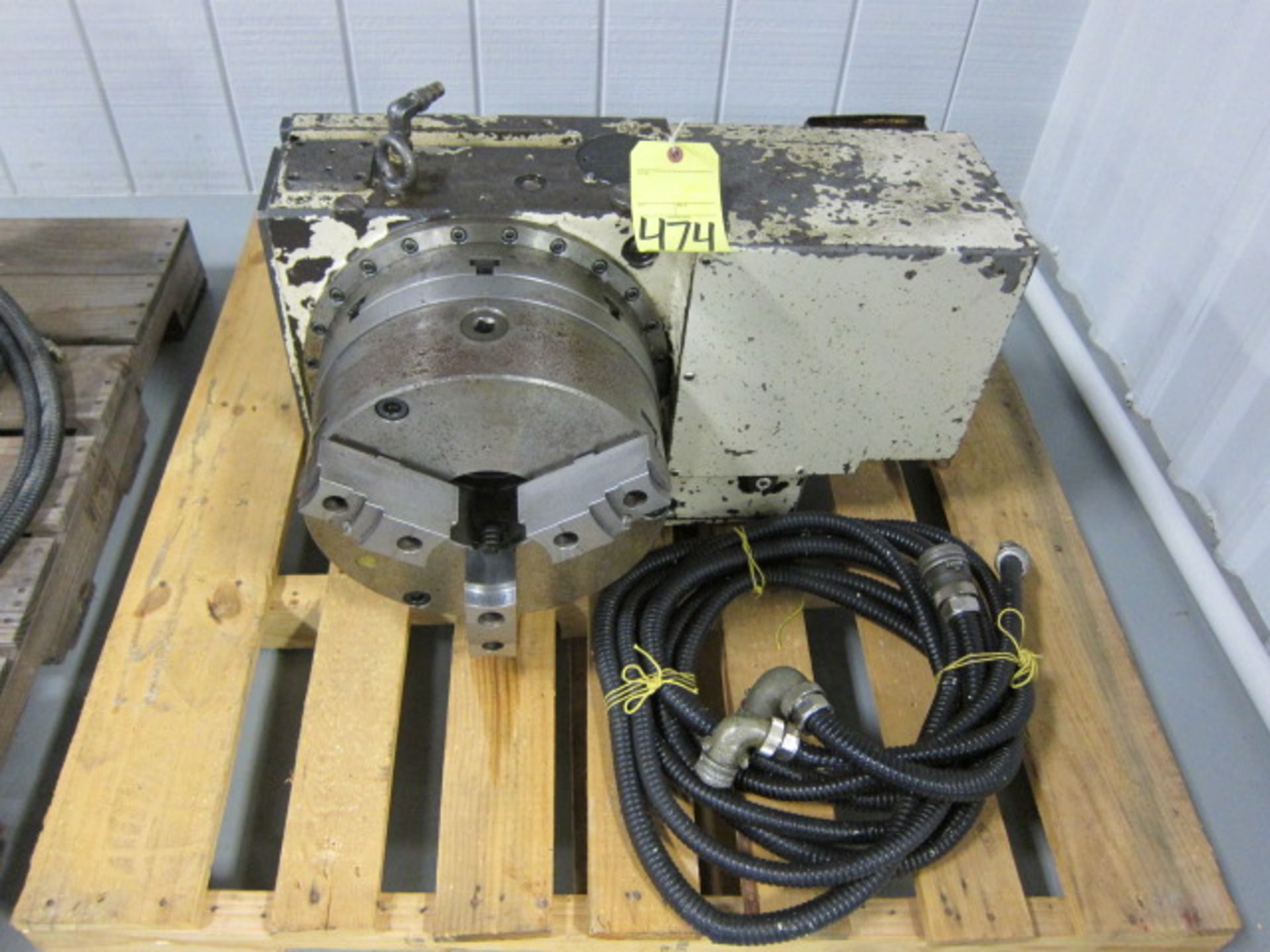 4TH AXIS ROTARY TABLE, TSUDAKOMA 12” MDL. RE300, 3-jaw chuck, tailstock