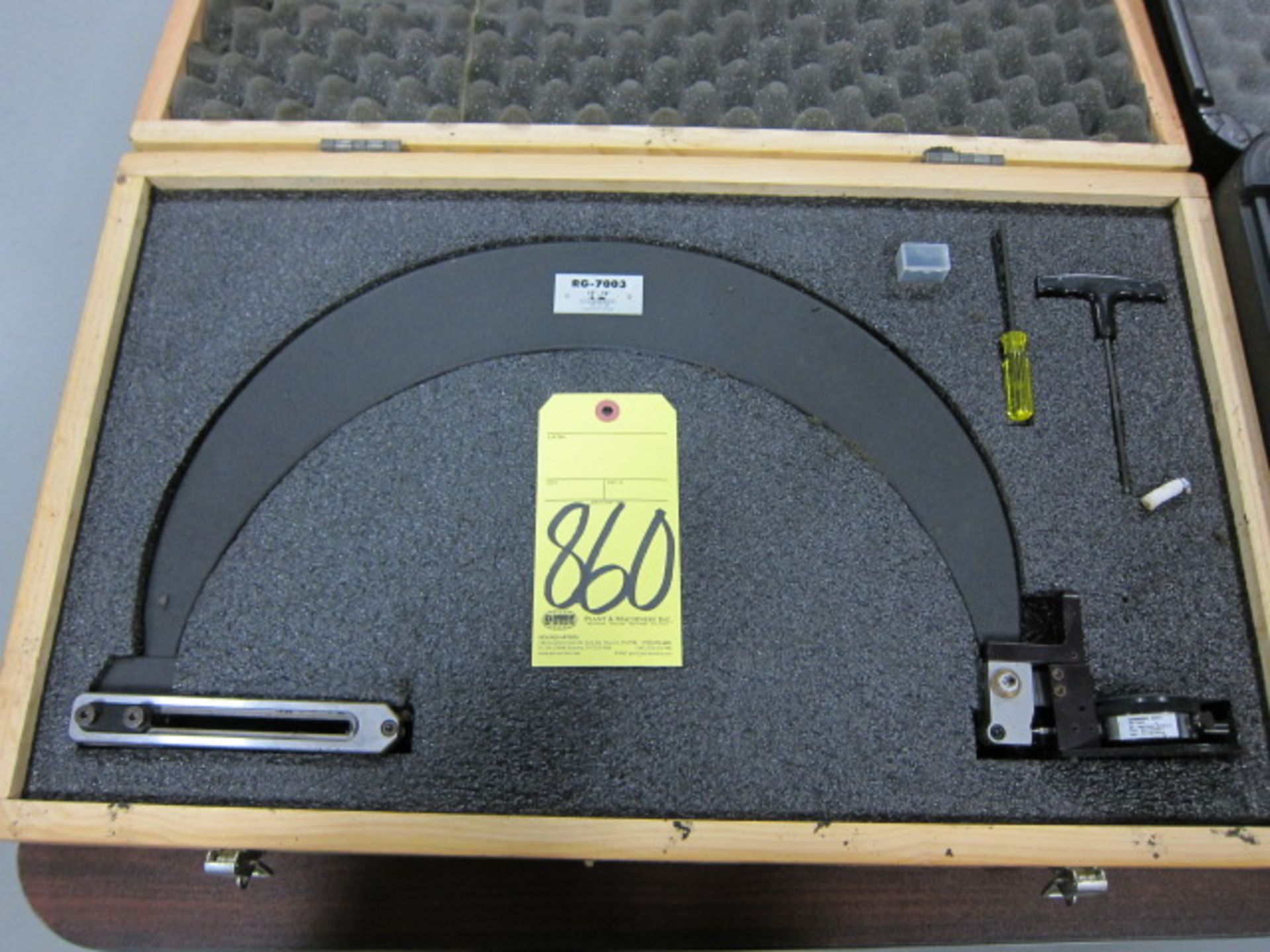 EXTERNAL THREAD ROLL GAUGE, GAGEMAKER MDL. RG-7003, 12" to 16"