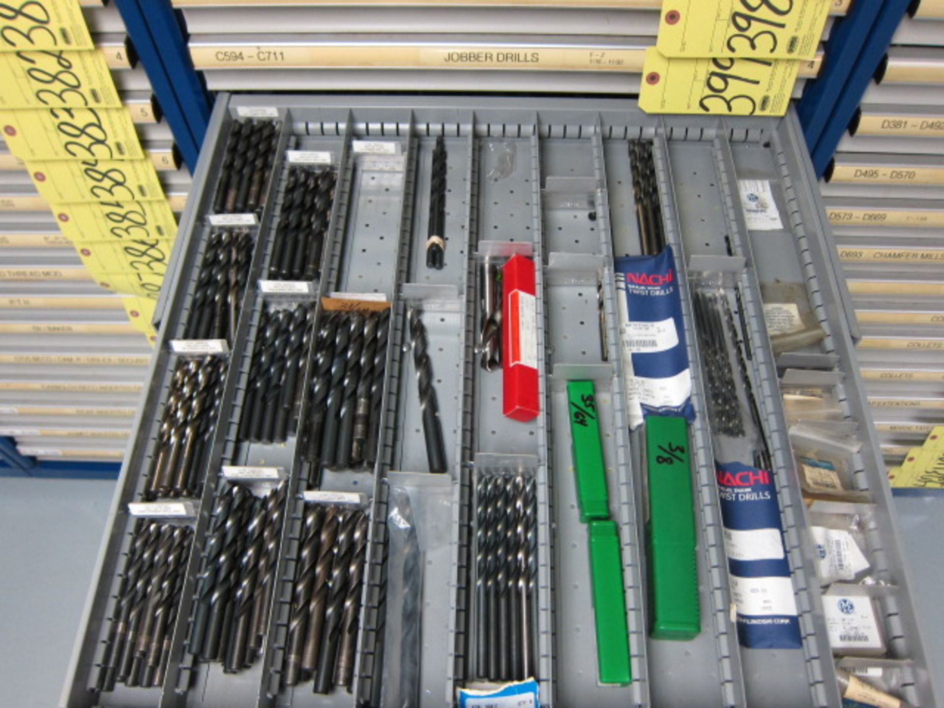 LOT OF DRILLS, assorted (in one drawer)