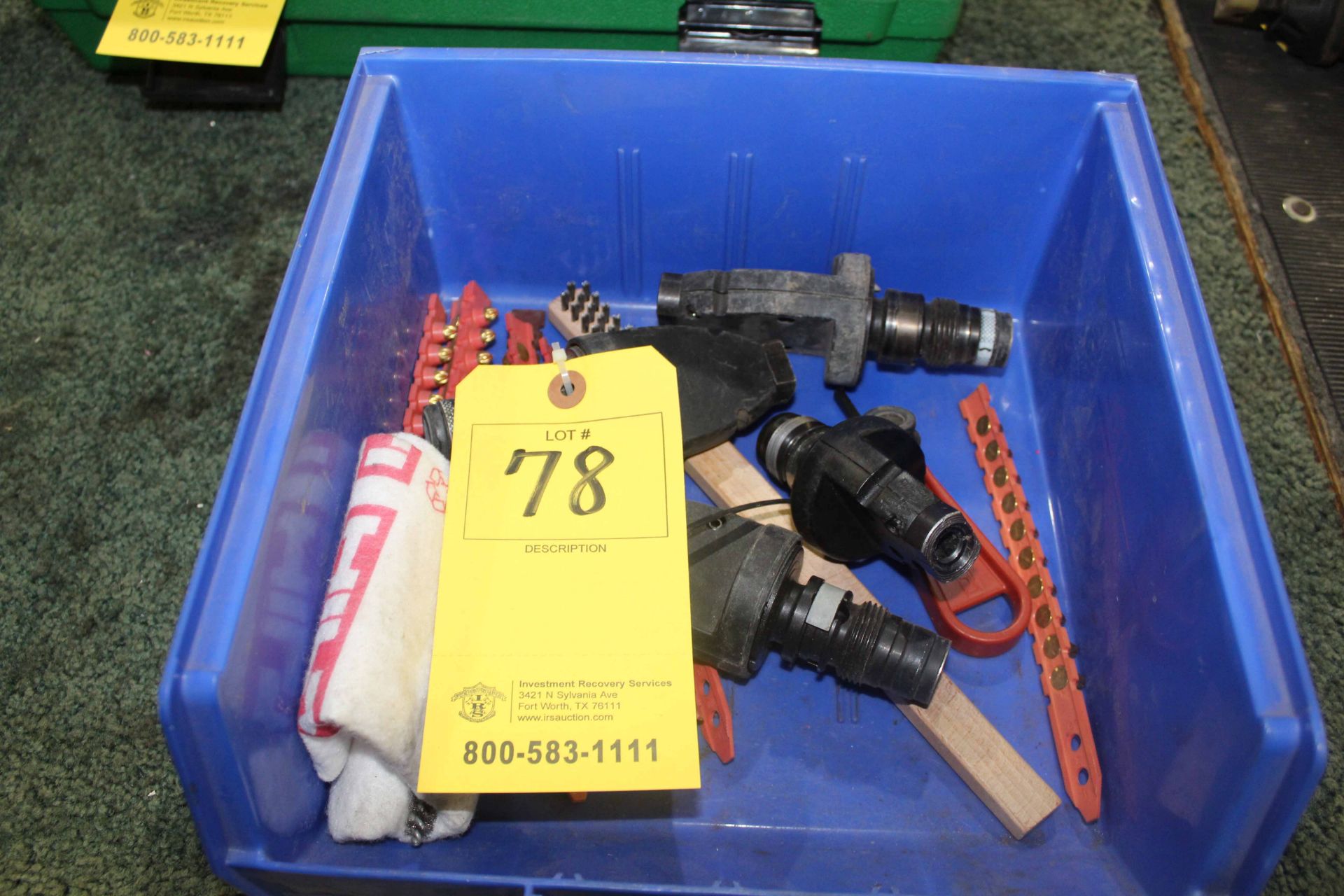LOT OF POWDER ACTUATED TOOL PARTS, HILTI (in one container)