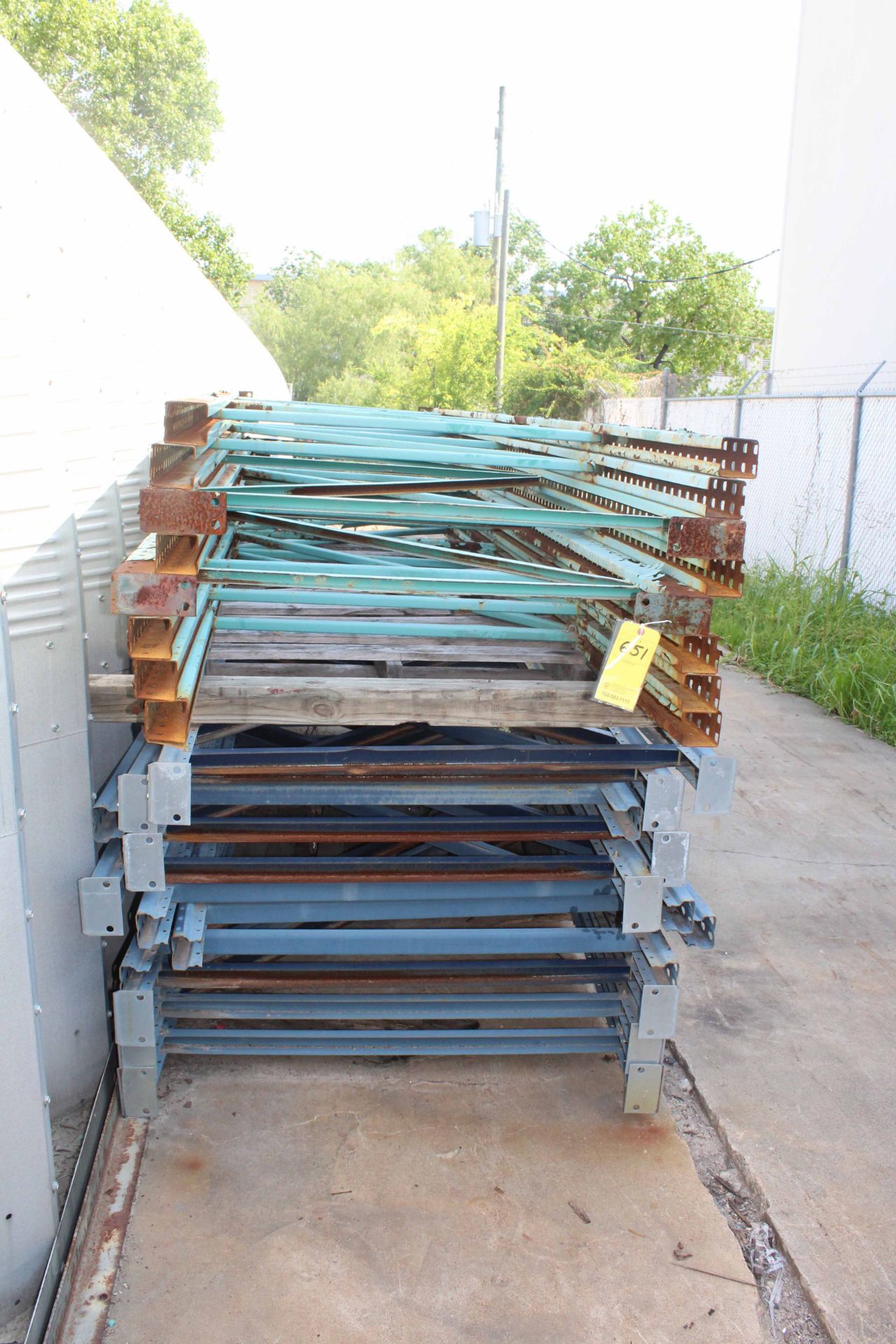 LOT OF PALLET RACKING, 12' x 4'