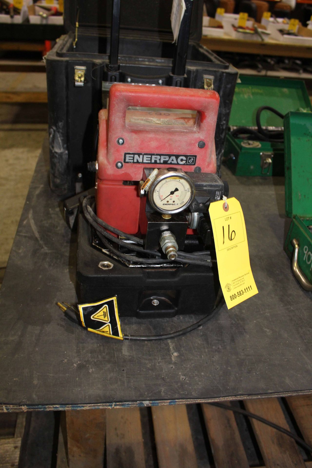 PORTABLE ELECTRIC PUMP, ENERPAC MDL. L2062, 1/2 HP, w/case