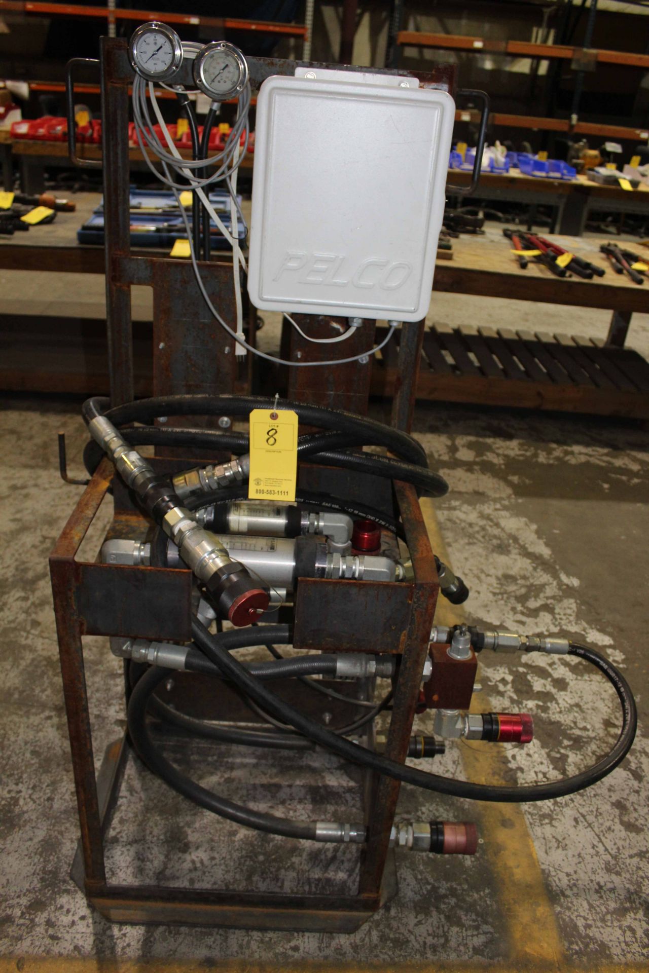 PORTABLE HYDRAULIC PUMPING STATION, PELCO, custom built, w/Pelco controls