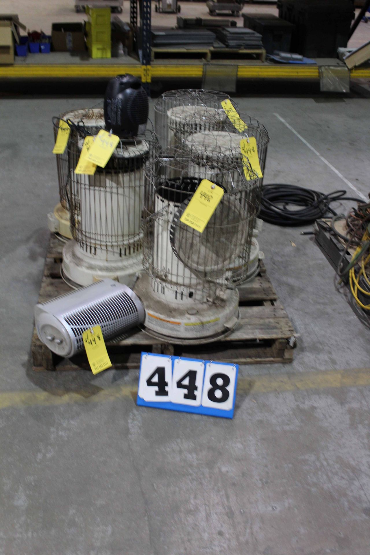 LOT OF HEATERS, assorted (on one pallet)