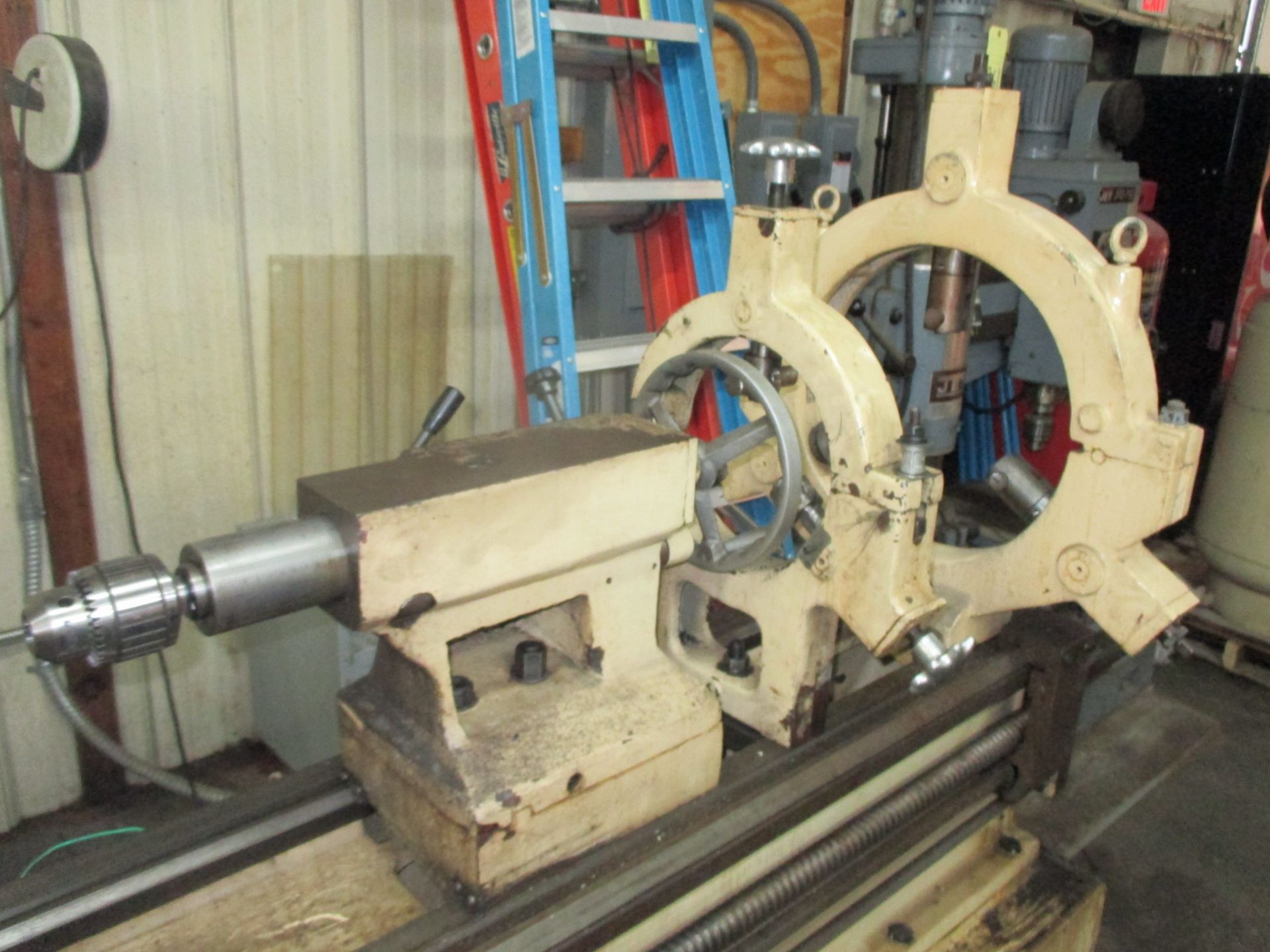 GAP BED ENGINE LATHE, GMC 26” X 120” MDL. GT26120, approx. 18” sw. over crosslide, removable gap - Image 2 of 4