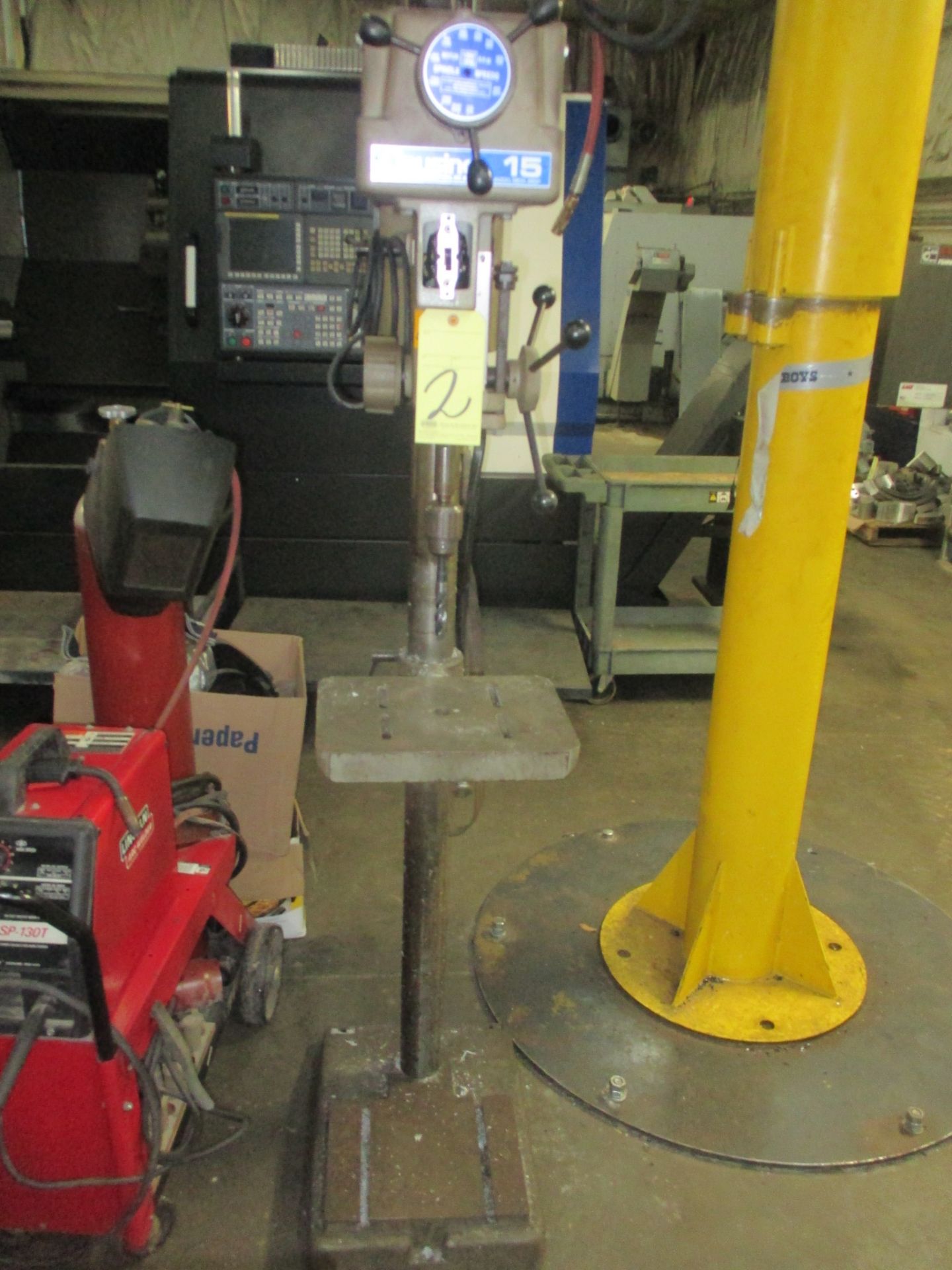 PEDESTAL DRILL PRESS, CLAUSING 15”, variable spd.