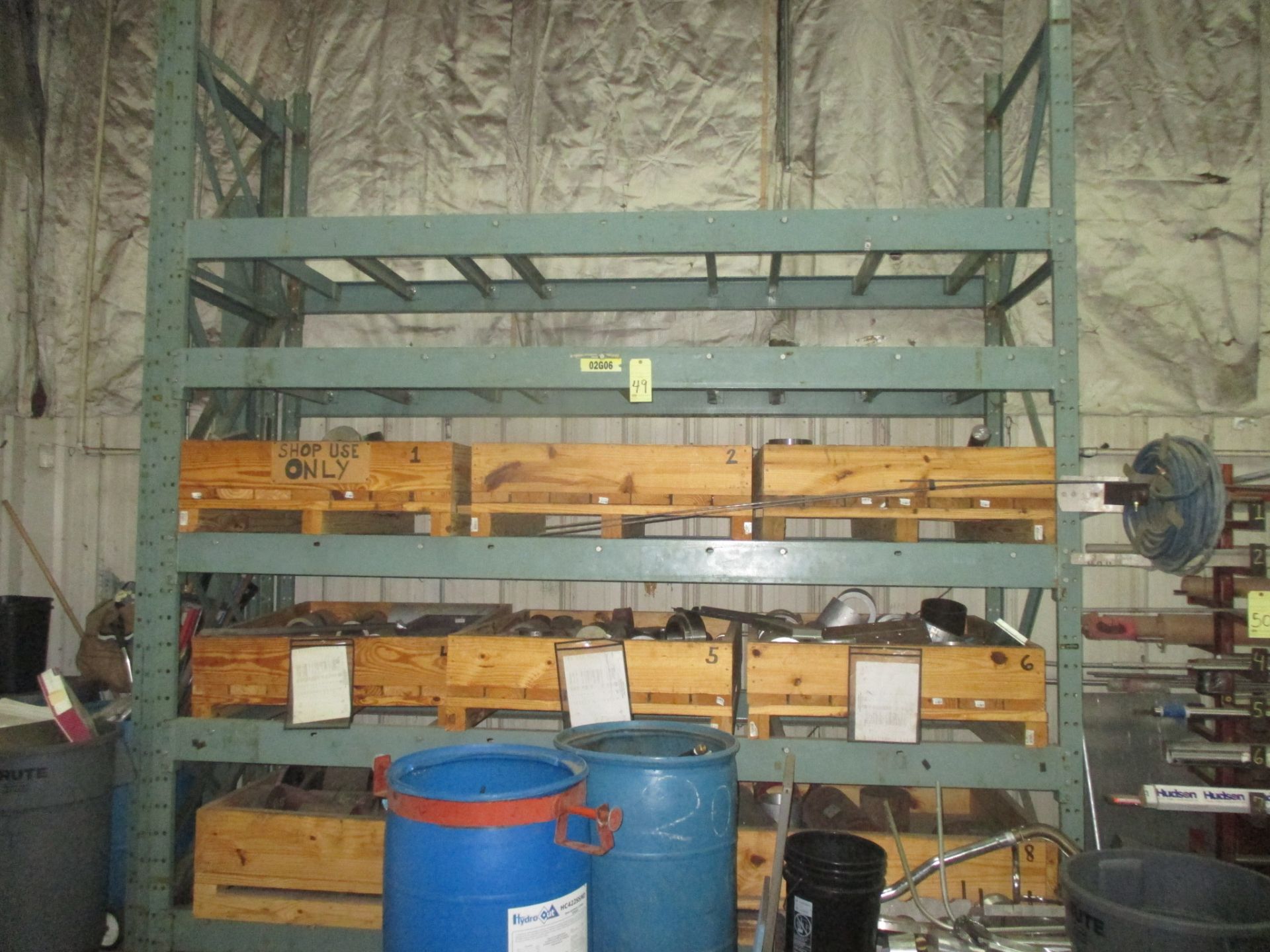 PALLET RACK SECTION, 15' x 10' x 3-1/2 dp.(delayed removal until 08/24/17)