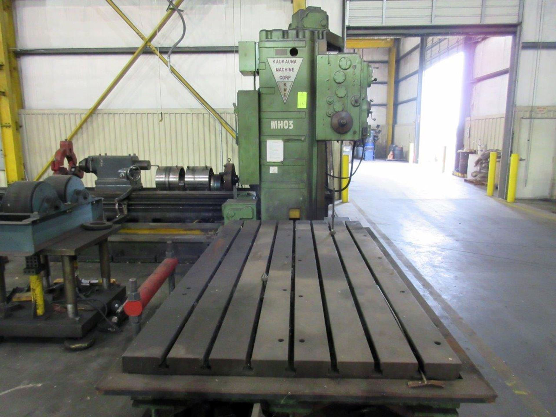 KAUKAUNA MDL. 3040 TABLE TYPE HORIZONTAL BORING MILL, 4” spdl. dia., 60” x 120” T-slotted table, 96” - Image 2 of 4