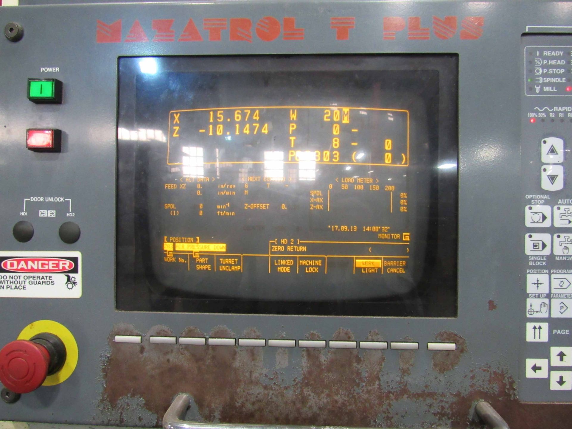 MAZAK MDL. DUAL TURN 20 CNC LATHE, new 1997, Mazatrol T Plus CNC control, 12.6” sw. over bed, 10” - Image 6 of 6