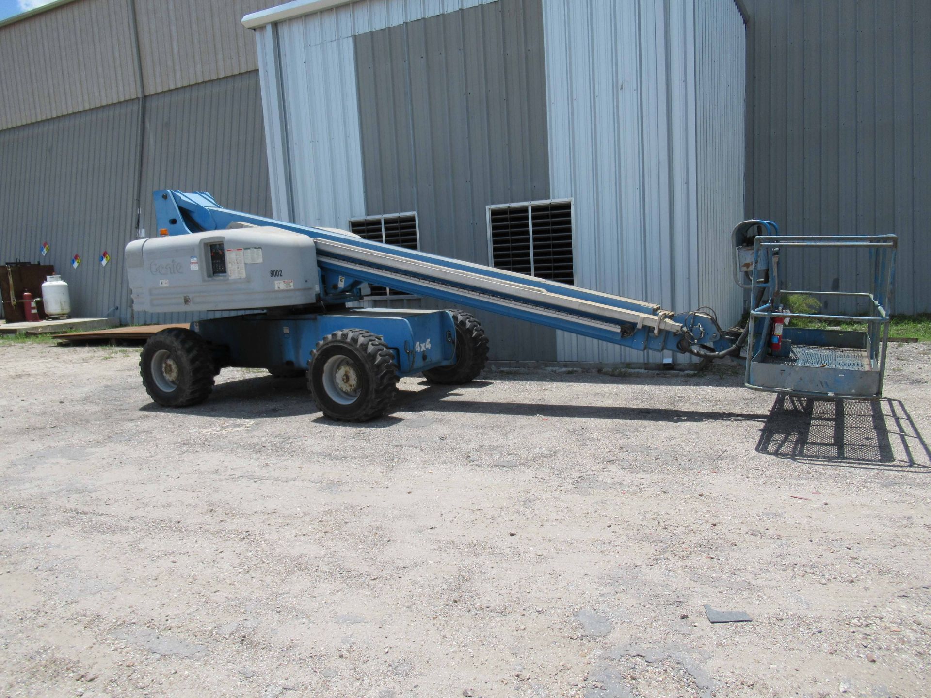 GENIE MDL. S60 MANLIFT, new 2000, 60’ ht. platform, 51’-3” max. platform reach, 500 lbs. rated