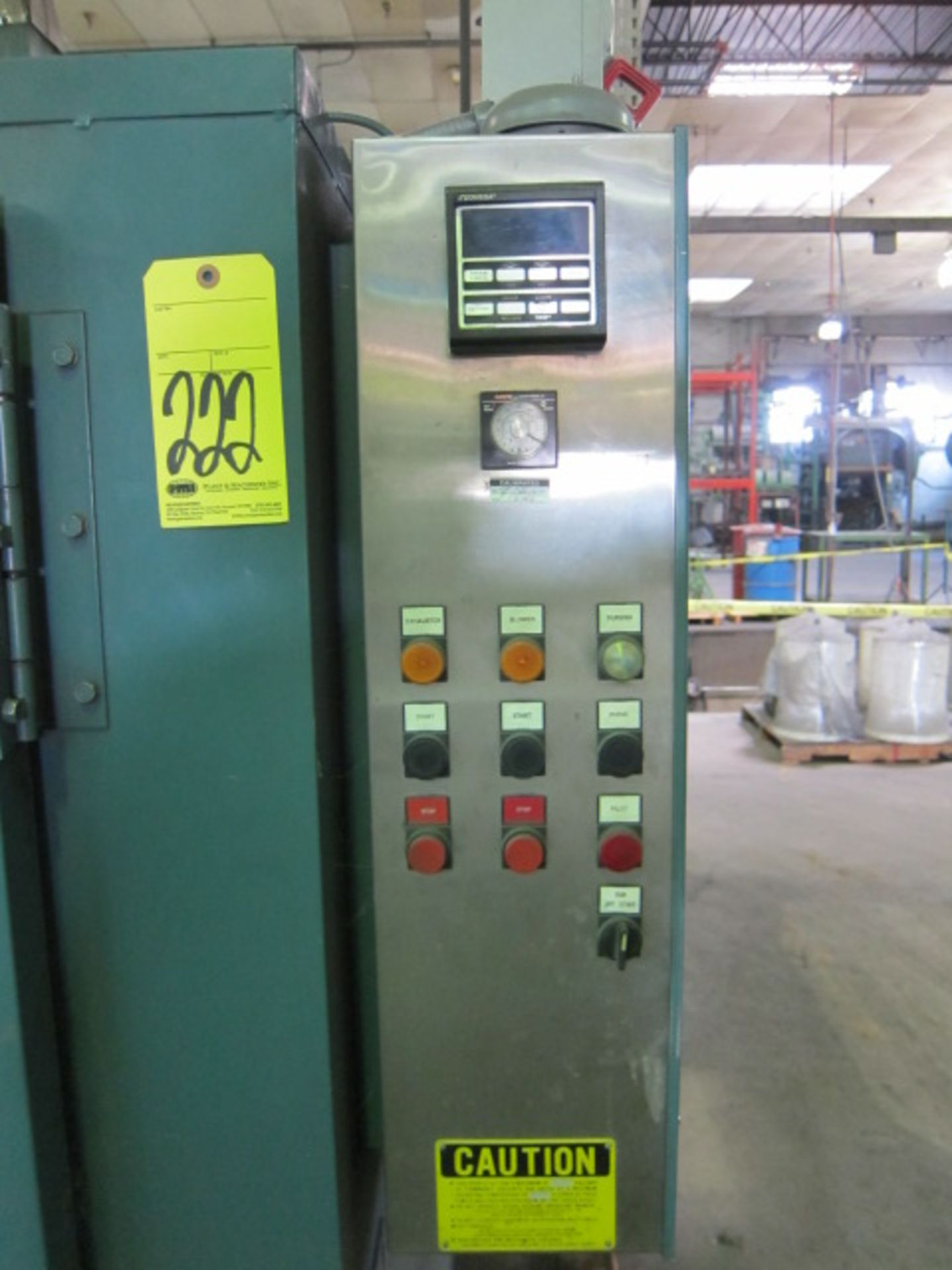 CABINET BAKE OVEN, GRIEVE MDL. TBH-500, 350 deg. F. max. temp., 2-door design, gas fired, S/N - Image 2 of 5