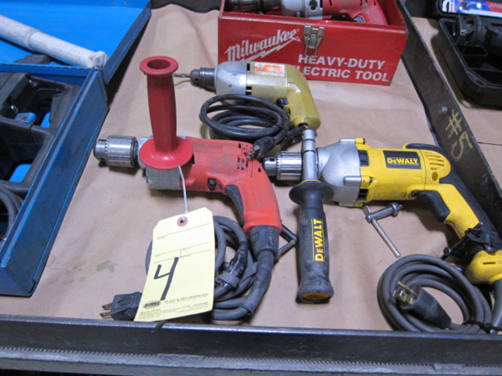 LOT OF ELECTRIC DRILLS (3), assorted