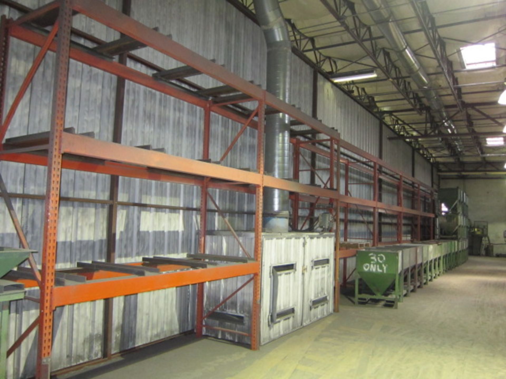 LOT OF PALLET RACK SECTIONS (8), 12' ht. x 10"W. x 3' dp.