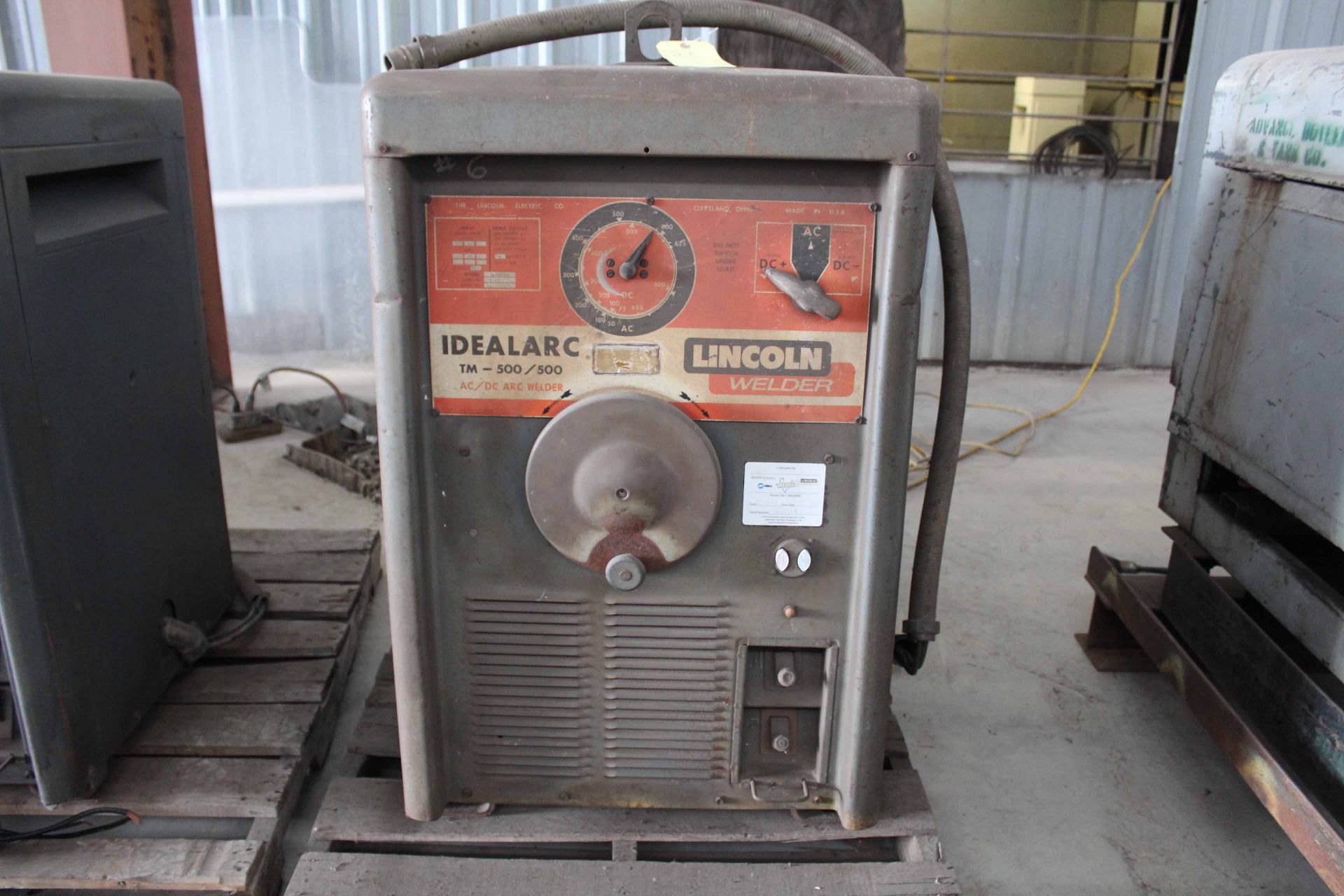 WELDING MACHINE, LINCOLN MDL. IDEALARC TM500/500, S/N AC261871