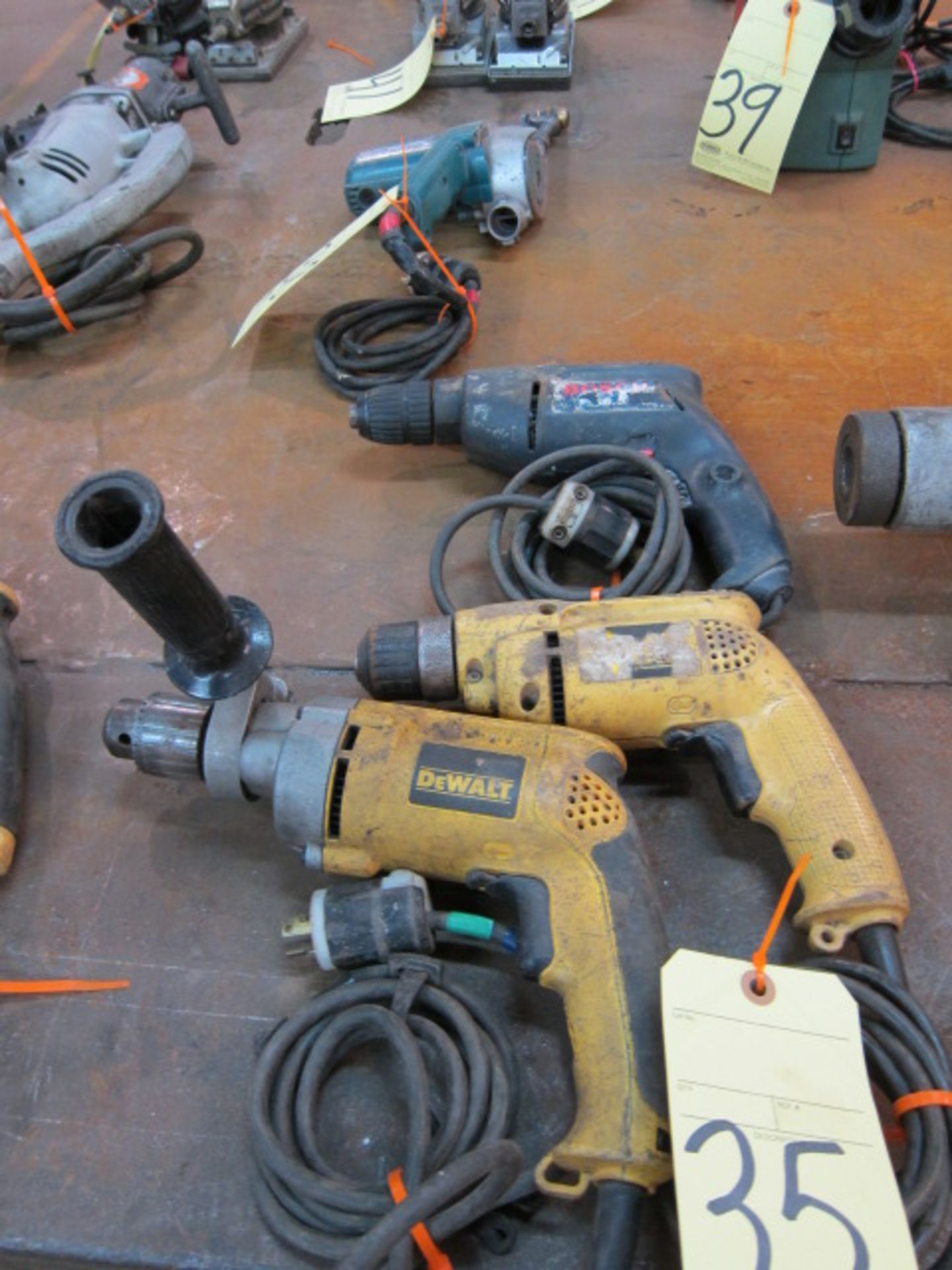 LOT OF ELECTRIC DRILLS (3), assorted